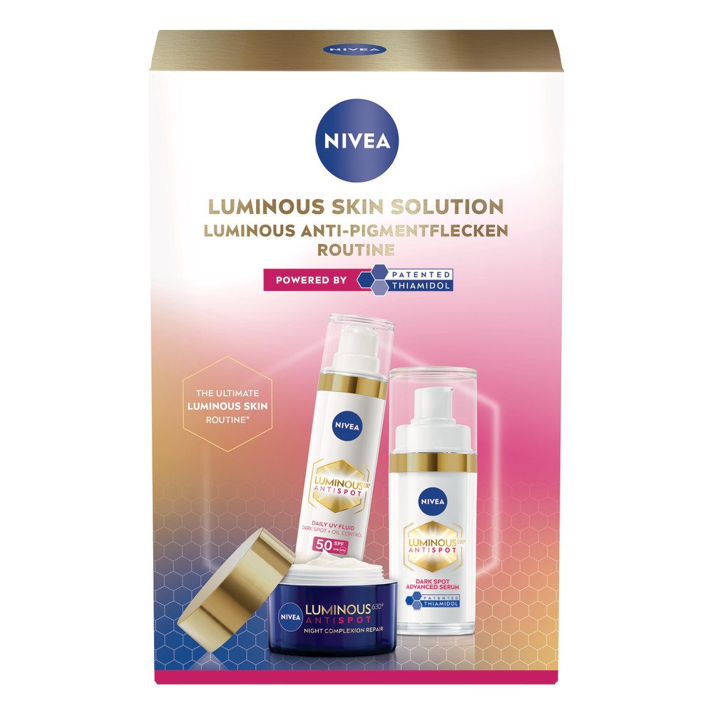 Nivea Gesichtspflege-Set NIVEA LUMINOUS630® Anti-Pigmenflecken Routine Set Set, 3-tlg.