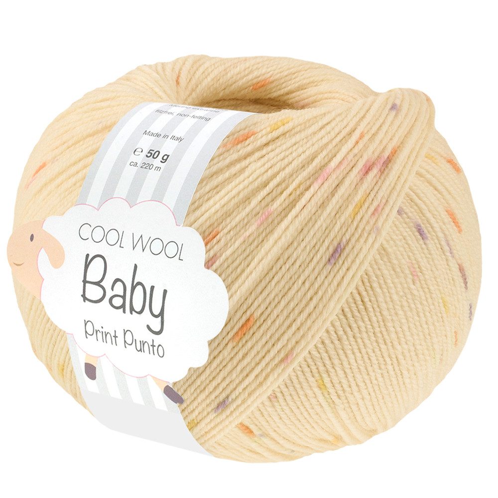 LANA GROSSA COOL WOOL BABY Häkelwolle, 220 m (besonders geeignet für Babystricksachen), 50 g