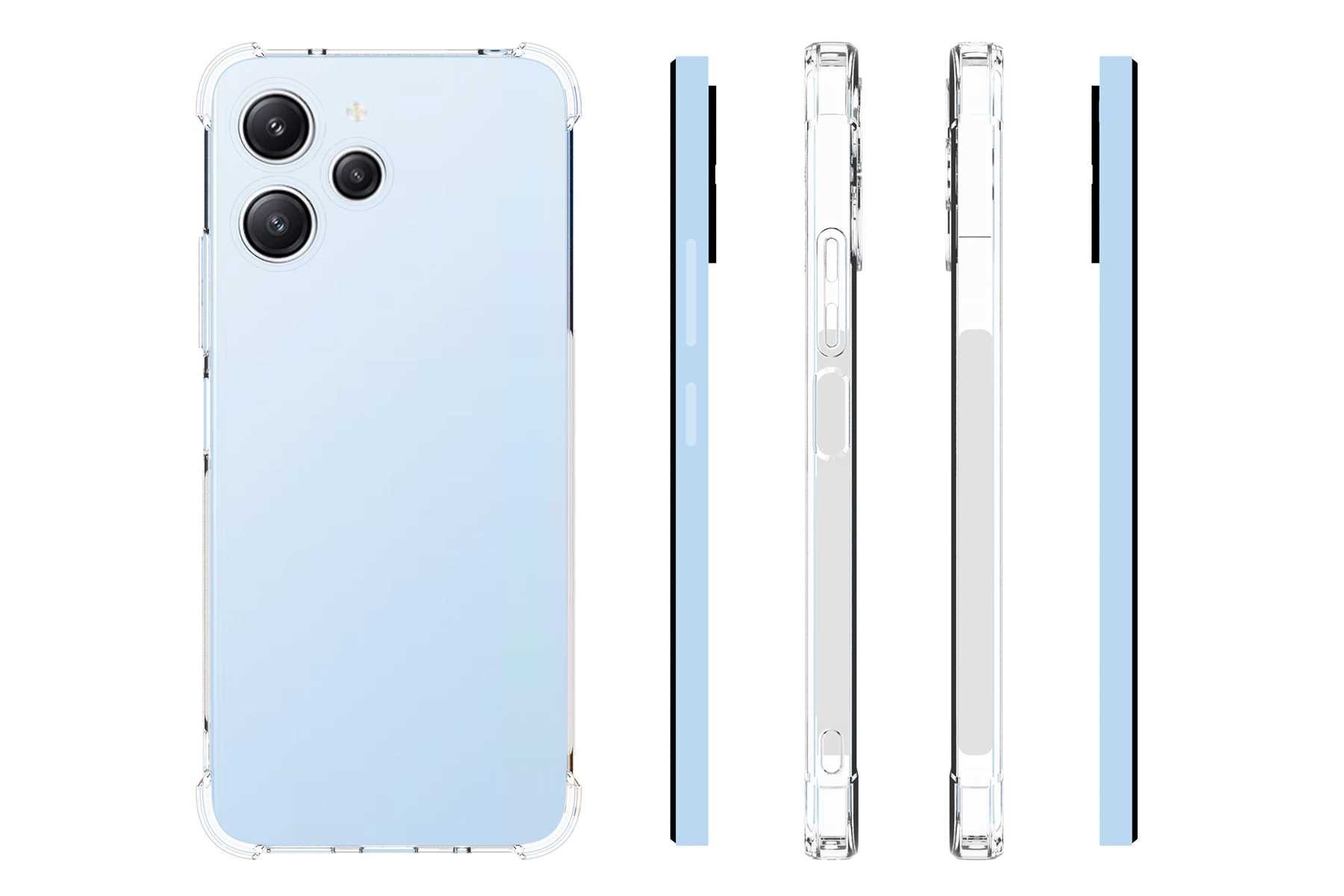 mtb more energy Smartphone-Hülle Clear Armor Case für Xiaomi Redmi 12 (6.79), Transparente TPU Schutzhülle Case Backcover mit Anti-Shock Verstärkung