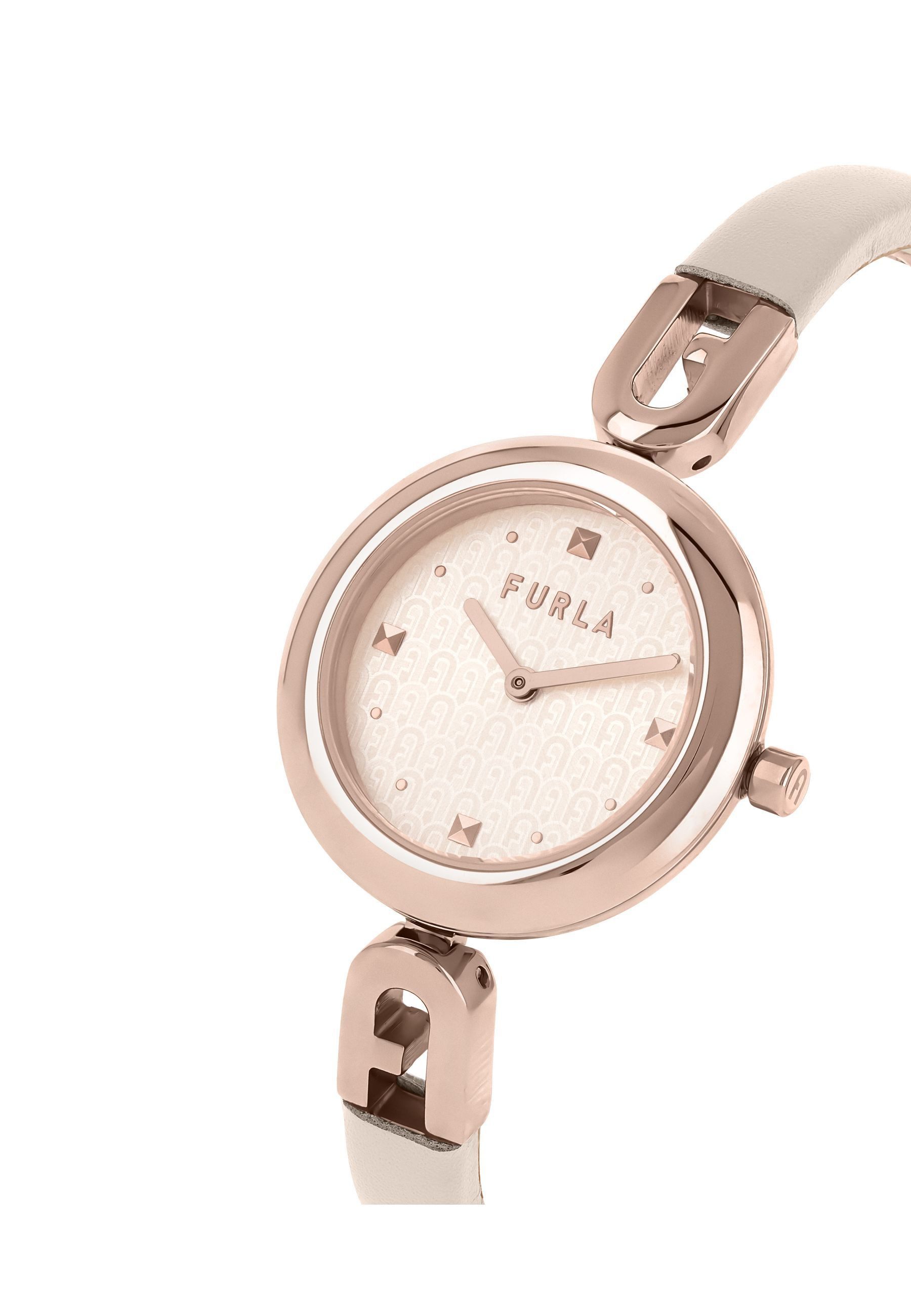 Furla Quarzuhr FURLA BANGLE LEATHER, (1-tlg., Not a set – not applicable to this product), Quarz-Analoguhr