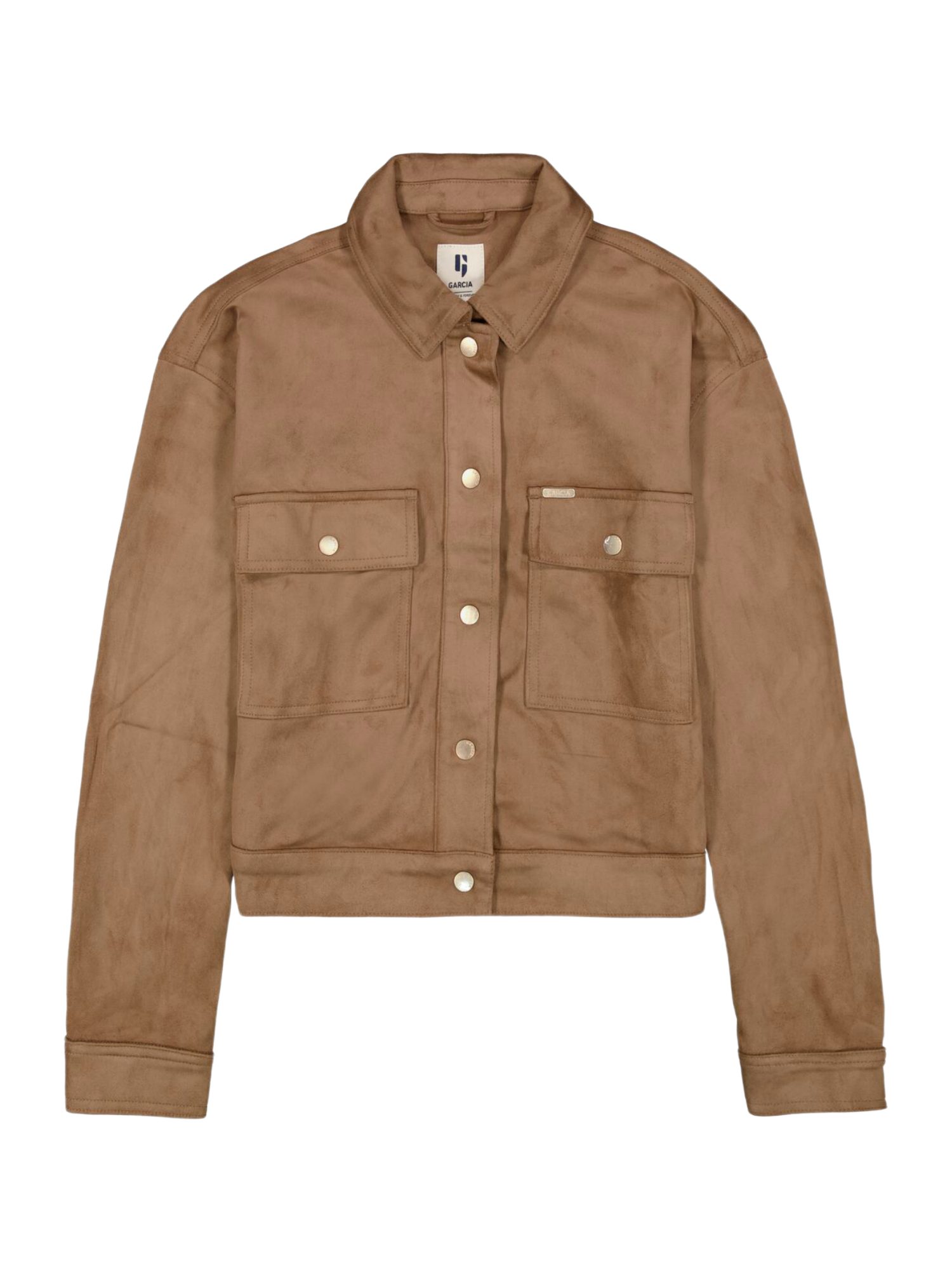 Garcia Kurzjacke Casual,Polyester,Unifarben,Umlegekragen,Langarm,Relaxed Fit