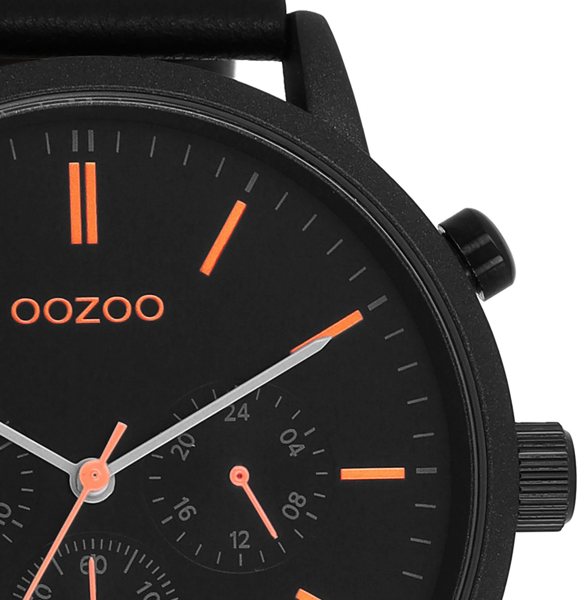 OOZOO Quarzuhr C11209, Armbanduhr, Herrenuhr, Lederarmband, günstig online kaufen