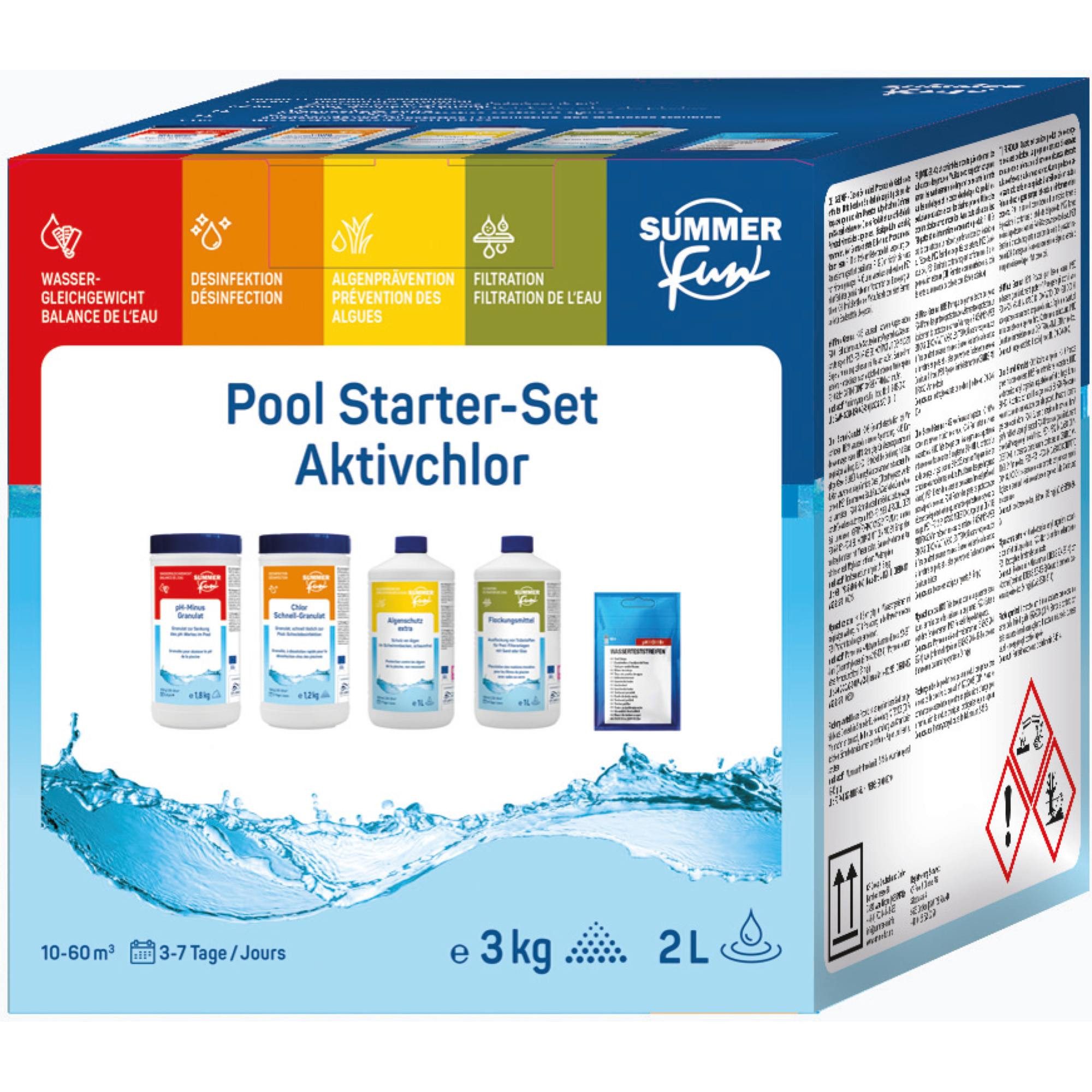 SUMMER FUN Poolpflege Summer Fun Starter Set Wasserpflege-Grundausstattu