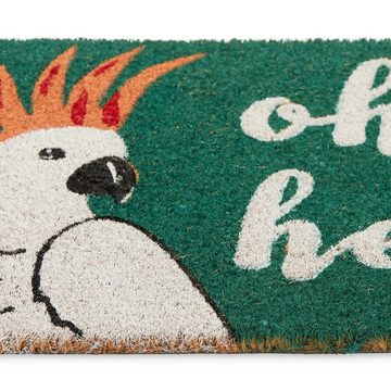 Fußmatte Fußmatte Kakadu, relaxdays, Höhe: 20 mm