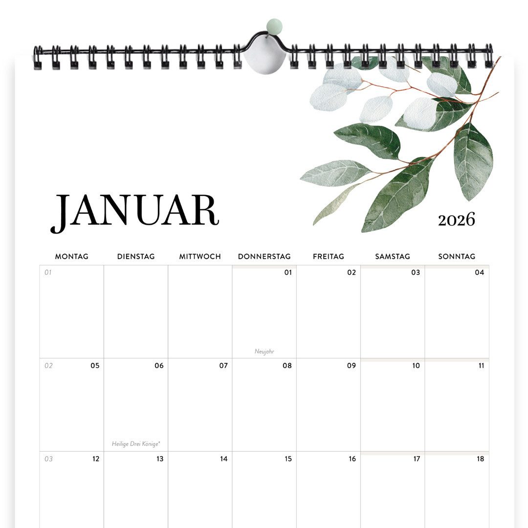 heaven+paper Monatskalender