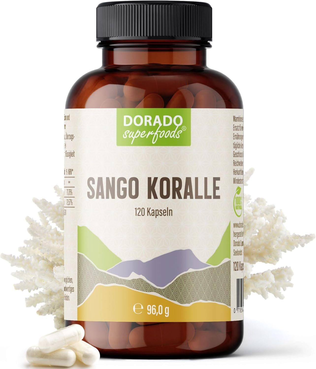 Dorado Superfoods Sango Meeres Koralle Kapseln - 120 Stück Kapseln, 120 St., 108 g