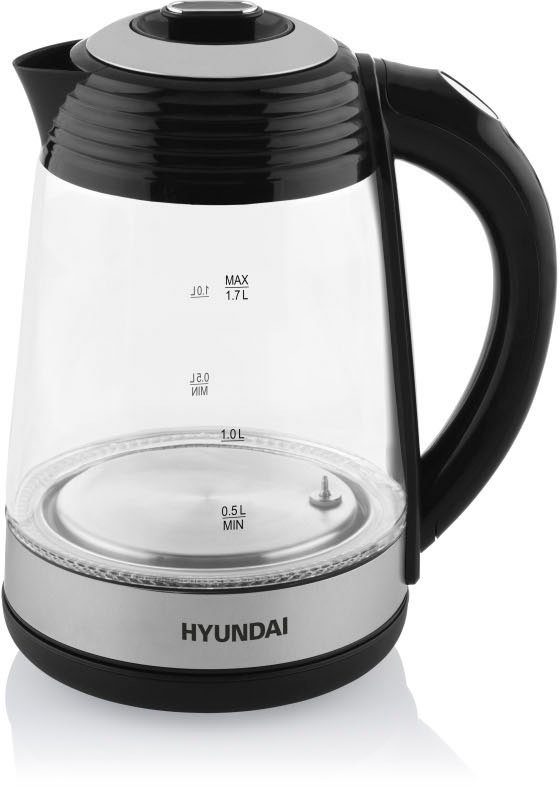 Hyundai Wasserkocher VK780, 1,7 l, 2200 W, Temperaturregelung von 40 bis 100  °C, KEEP WARM-Funktion bis 120 Min