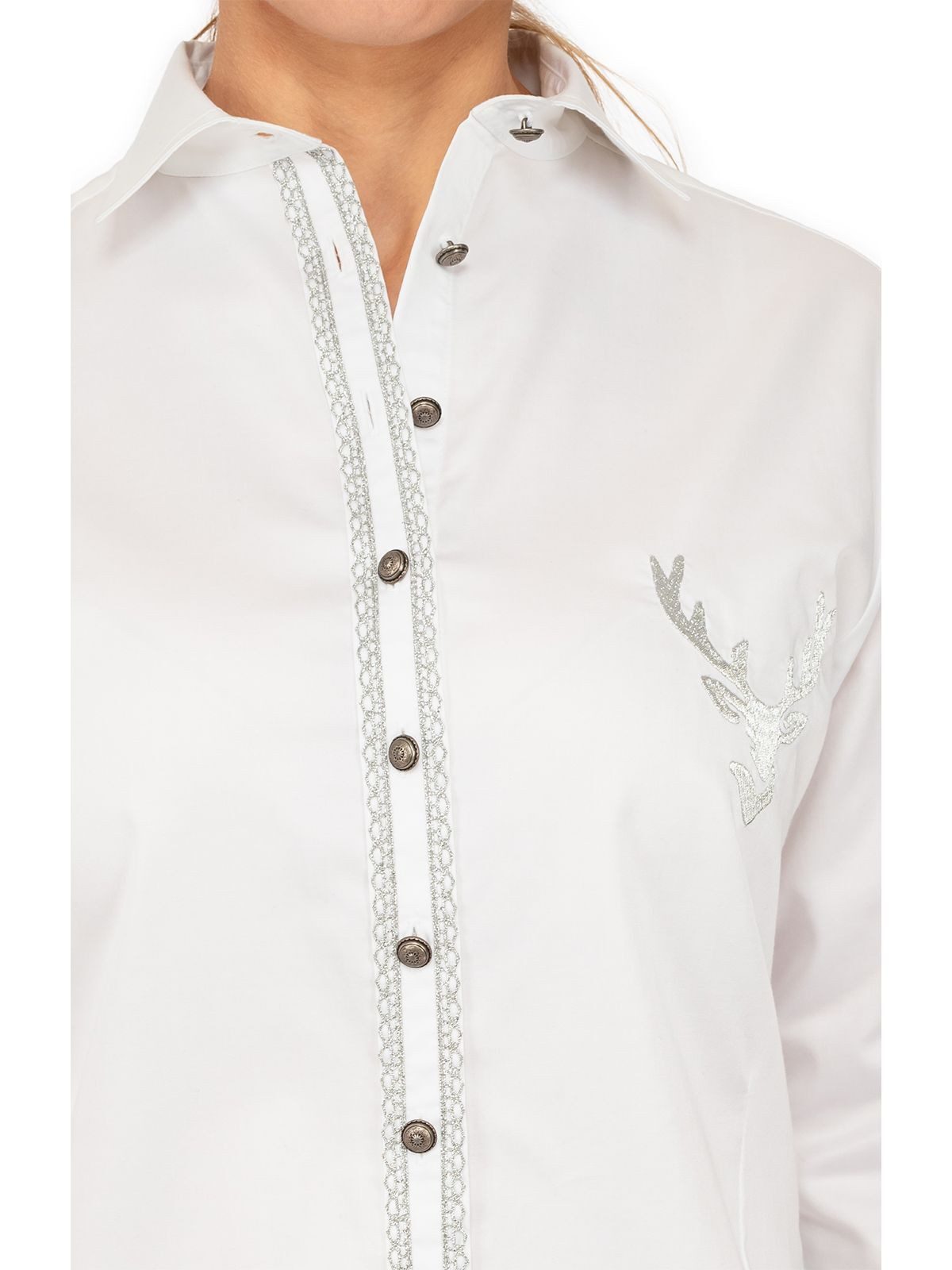 OS Trachten Trachtenbluse 450000-4424-01 (1-tlg) günstig online kaufen