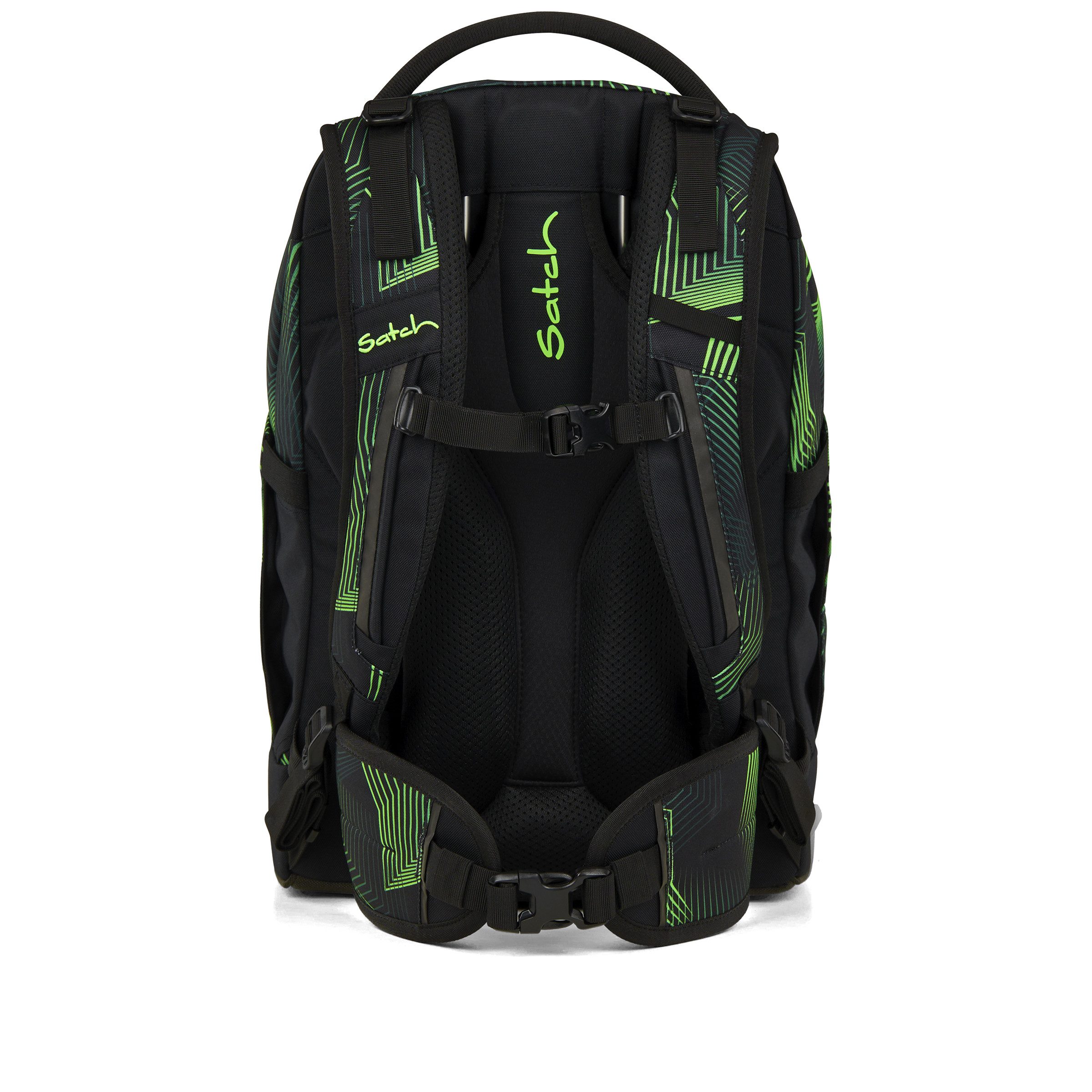 Satch Schulranzen Schulrucksack PACK Seismic Green (1 Stück), ergonomisch, Your-Size-System: auf Körpergröße anpassbar – Bild 5 von 5