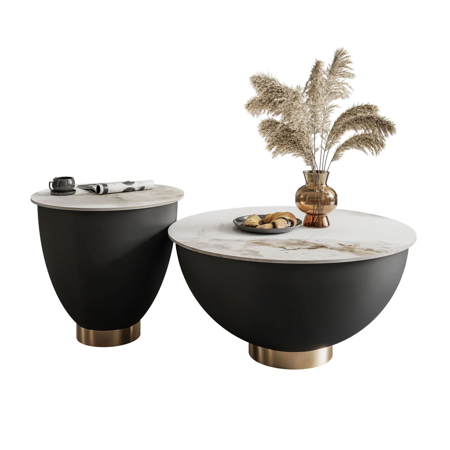 Lookway Couchtisch ESTELLE 2in1 Set Modern günstig online kaufen