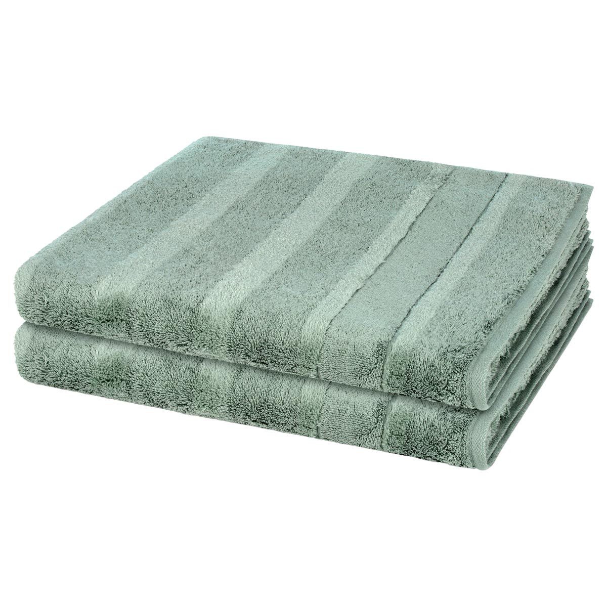 Cawö Handtuch Set Noblesse, Walkfrottee (Spar-Set, 2-St), 2 X Duschtuch im Set - Baumwolle - Saugstark
