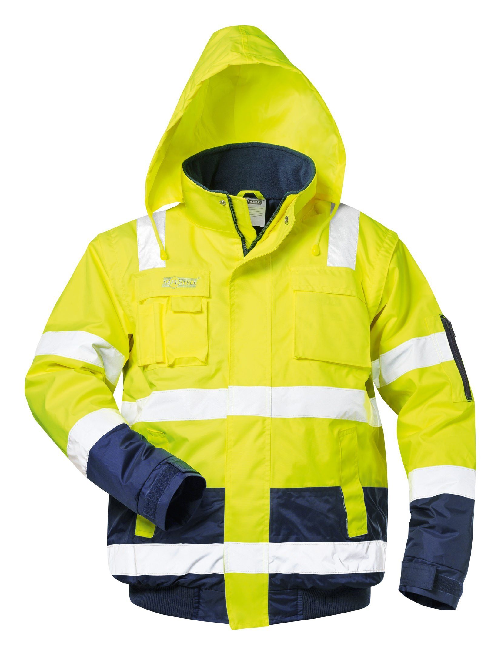Safestyle Arbeitsjacke Warnpilotenjacke Axel gelb / blau