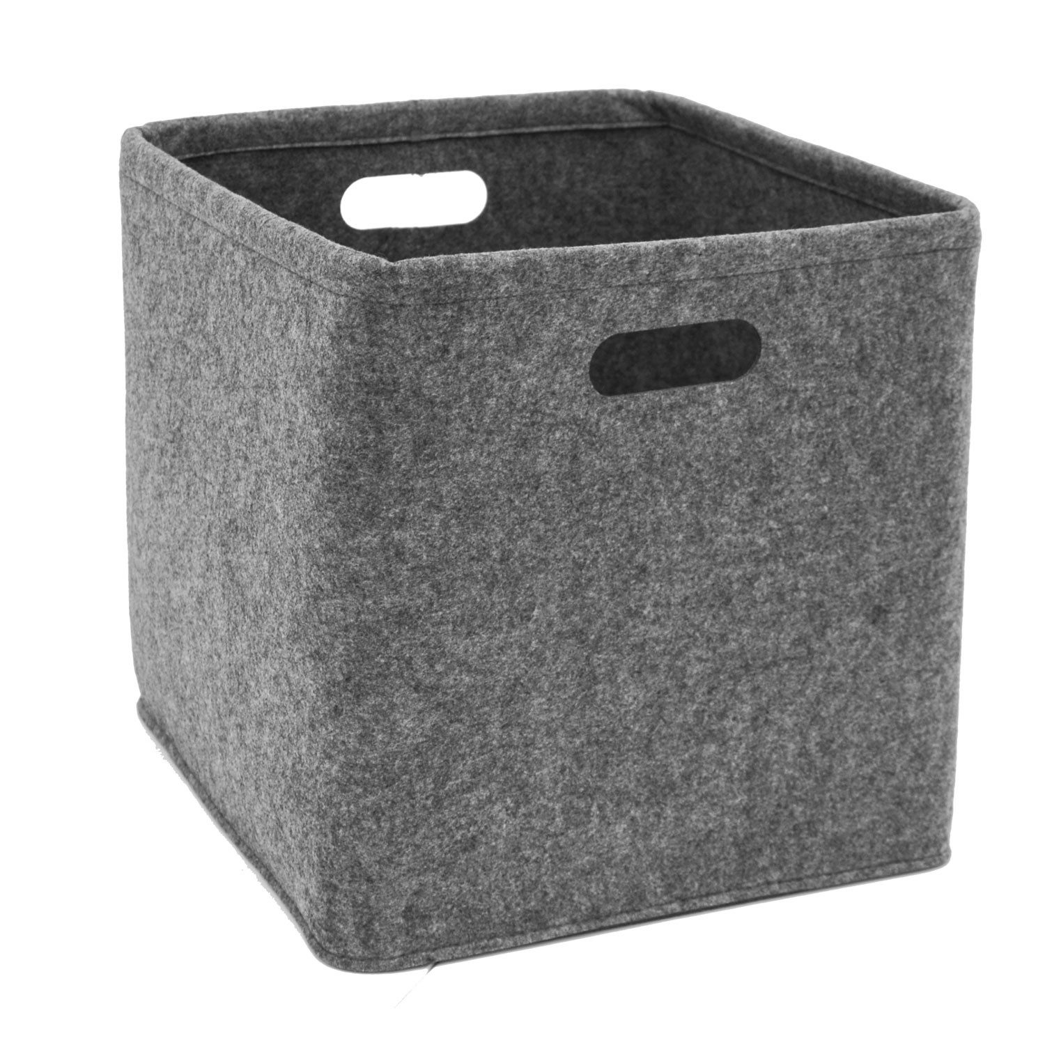 DuneDesign Aufbewahrungskorb aus Recycling Filz - 33x33x33 Aufbewahrungsbox - Kallax Regaleinsatz (1 St), Stabiler Filzkorb - Aufbewahrungskorb - Stauraum Kinderzimmer & Bad