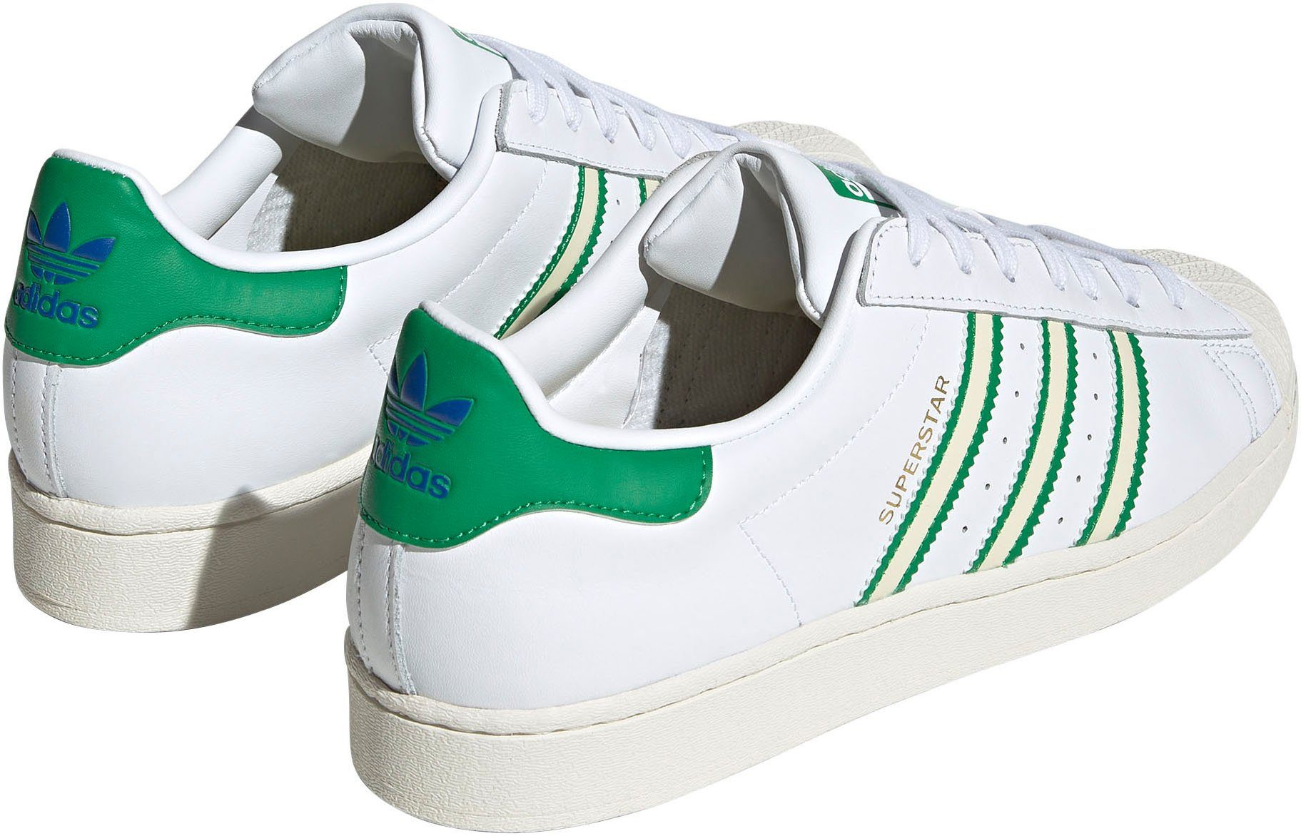Sneaker Originals SUPERSTAR adidas weiß-grün