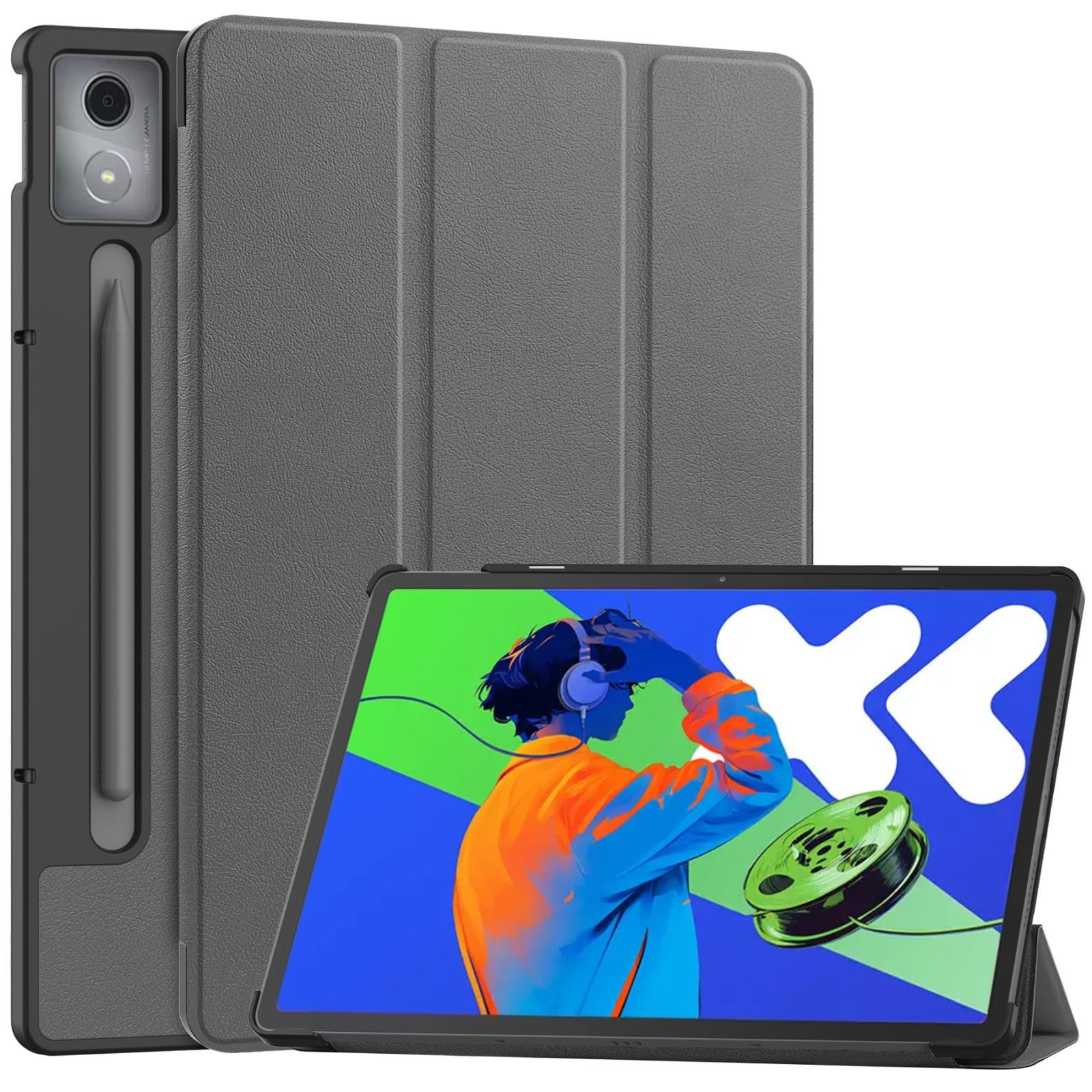 Lobwerk Tablet-Hülle Schutzhülle für Lenovo Xiaoxin Pad Pro 12.7 2025 Zoll, Wake & Sleep Funktion, Sturzdämpfung, Aufstellfunktion