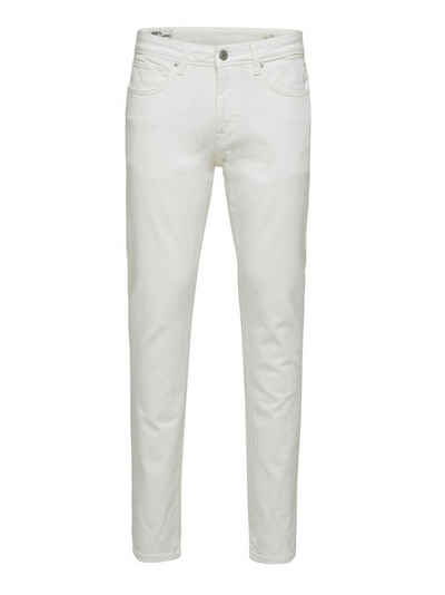 SELECTED HOMME 5-Pocket-Jeans »SLHSLIM-LEON 6221 OPT. WHITE ST JEA«