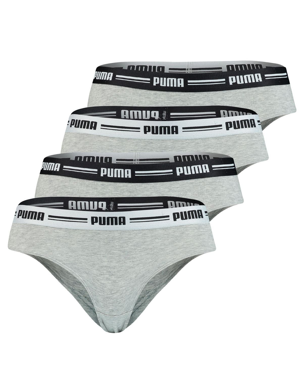 PUMA BODYWEAR Slip Soft Cotton Modal (4-St., Set) Webgummibund. Logo, 4er P günstig online kaufen