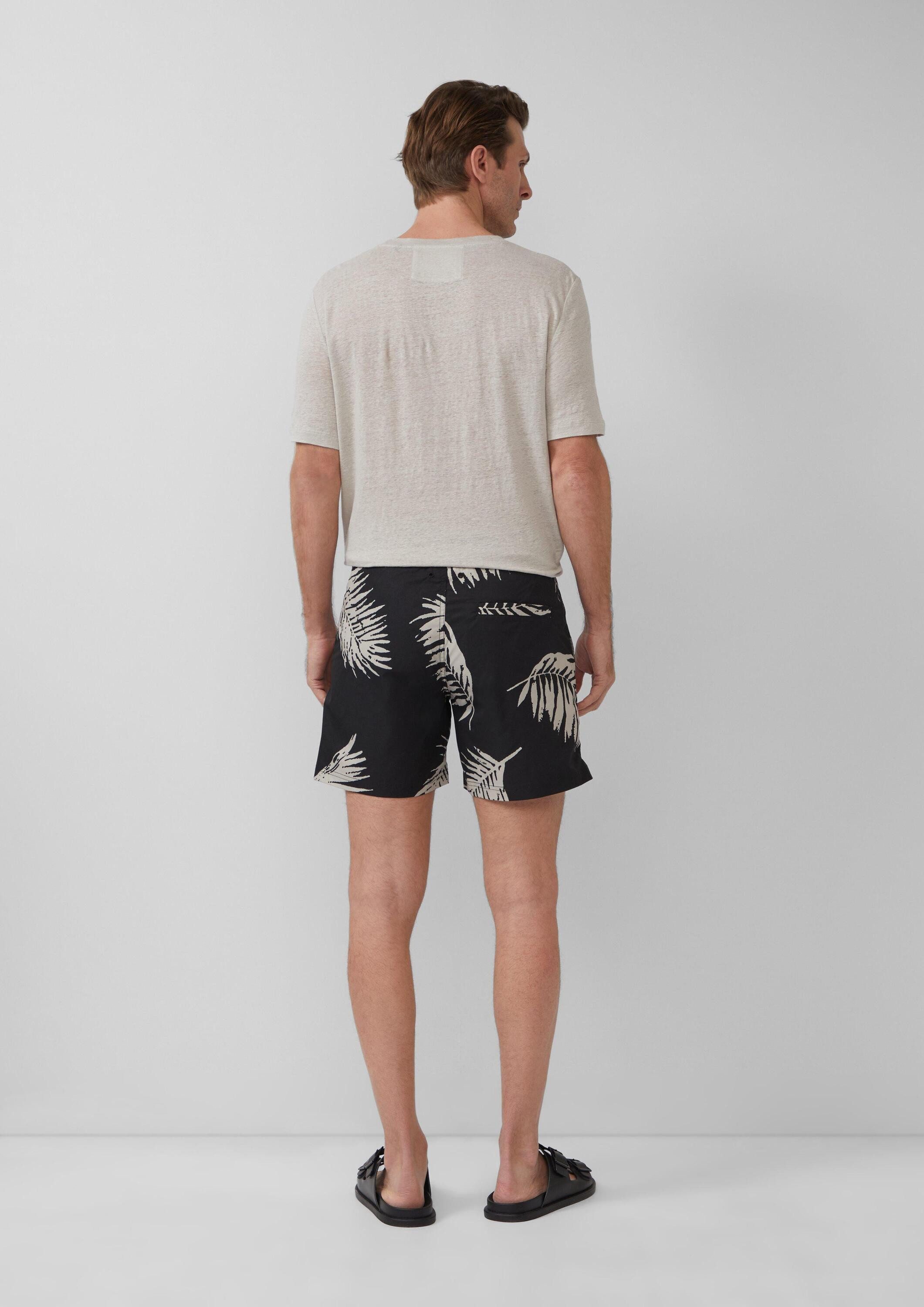 s.Oliver Badehose Badehose Badeshorts mit Eingrifftaschen und Reißverschluss