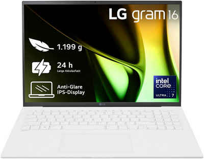 LG Gram 16" 16Z90S-G.AA77G Ultralight Notebook (40,6 cm/16 Zoll, Intel Core Ultra 7 155H, ARC, 1000 GB SSD, 2024)