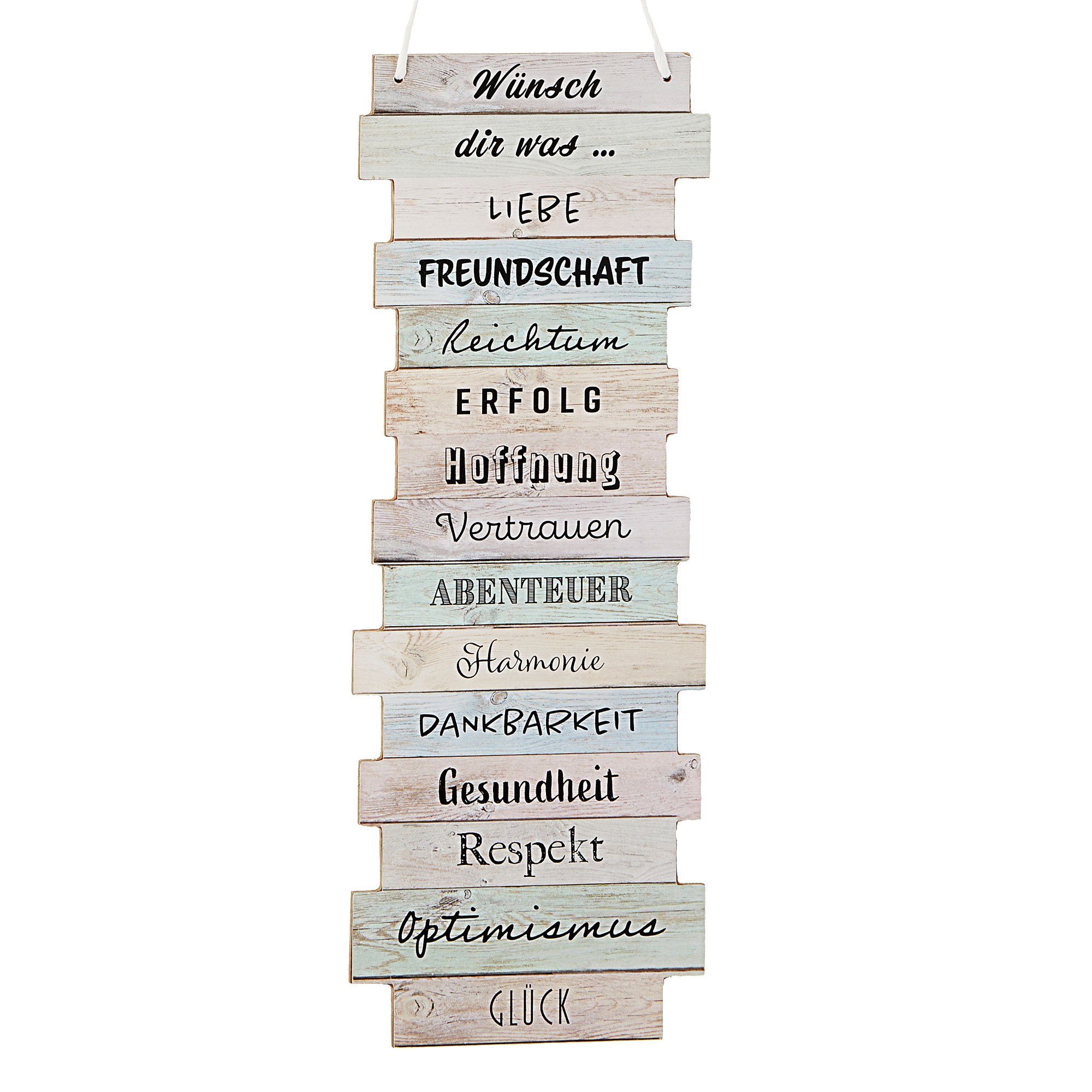 CEPEWA Kunstdruck Wandbild "Wish" Wünsche Wanddeko, Wish günstig online kaufen