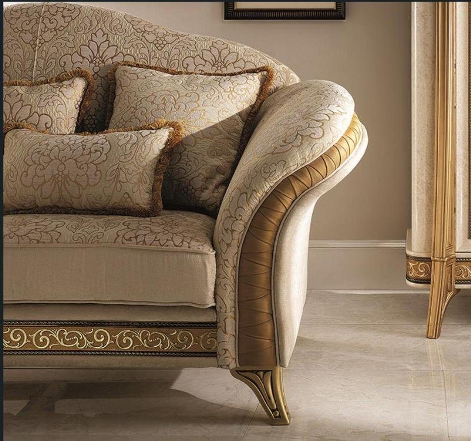 Sitzer Schlafsofa, Stoff Bettfunktion Möbel Couch Sofa mit 3 JVmoebel Textil