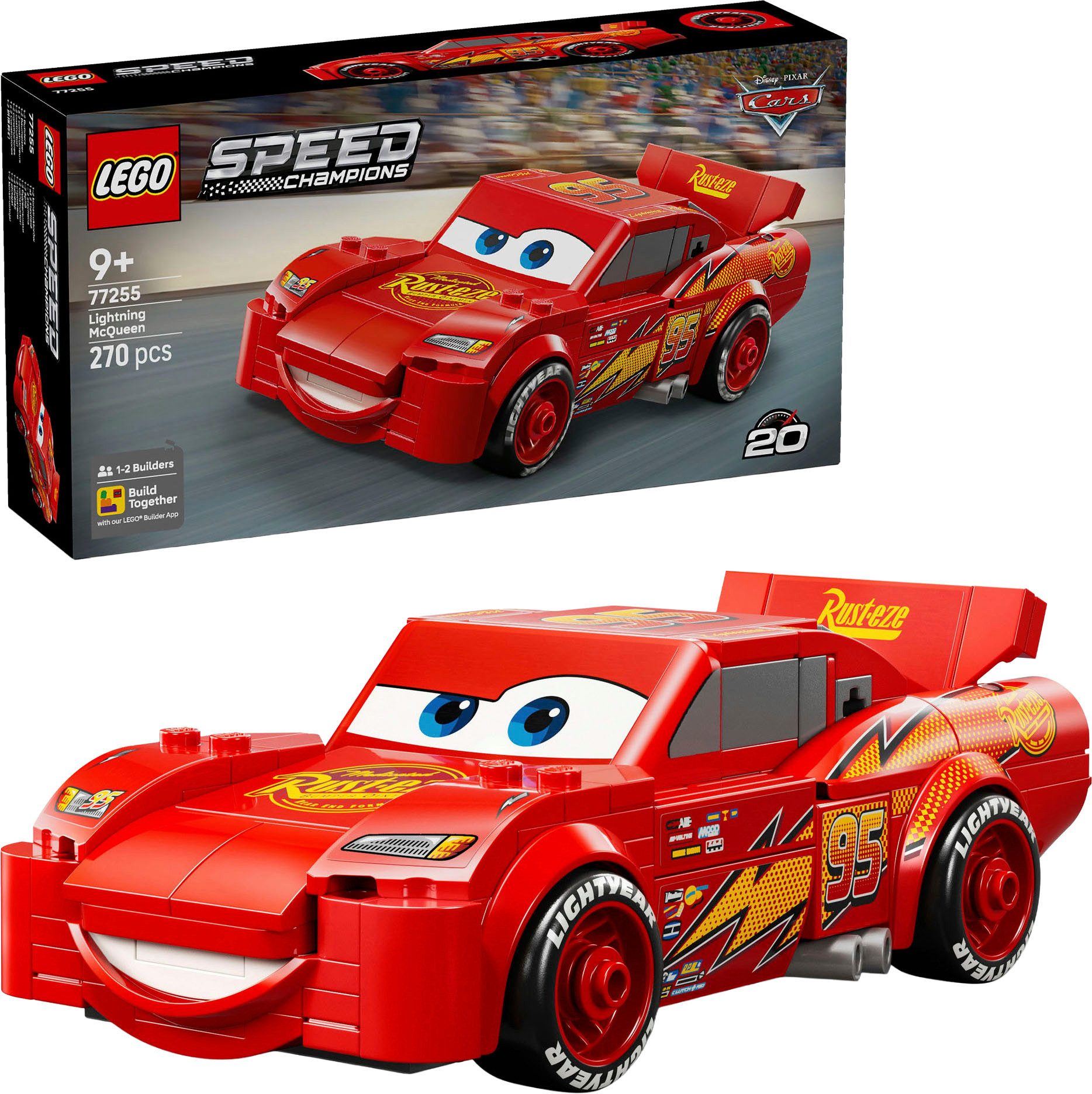 LEGO® Lightning McQueen (77255), LEGO Speed Champions Konstruktionsspielsteine, (270 St)