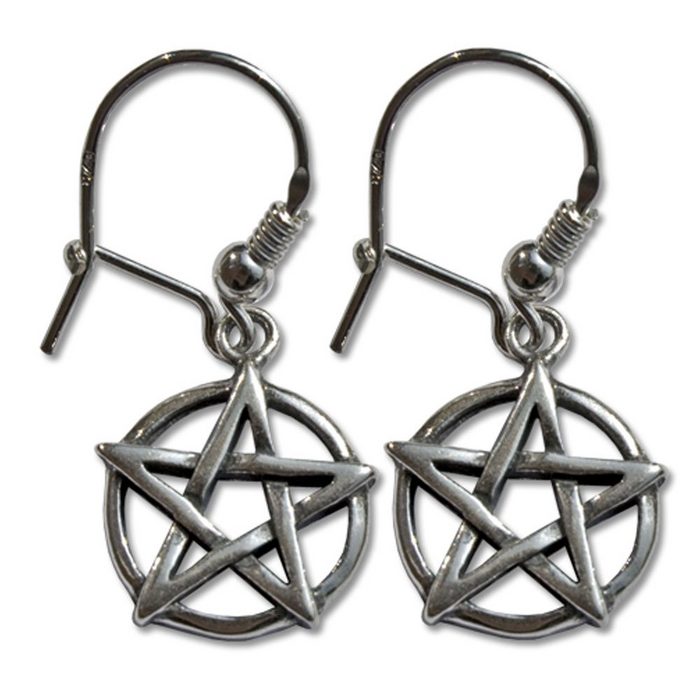 HOPLO Kettenanhänger Pentagramm (Ohrringe) 925er Silber - Pentagramm - 17x14mm