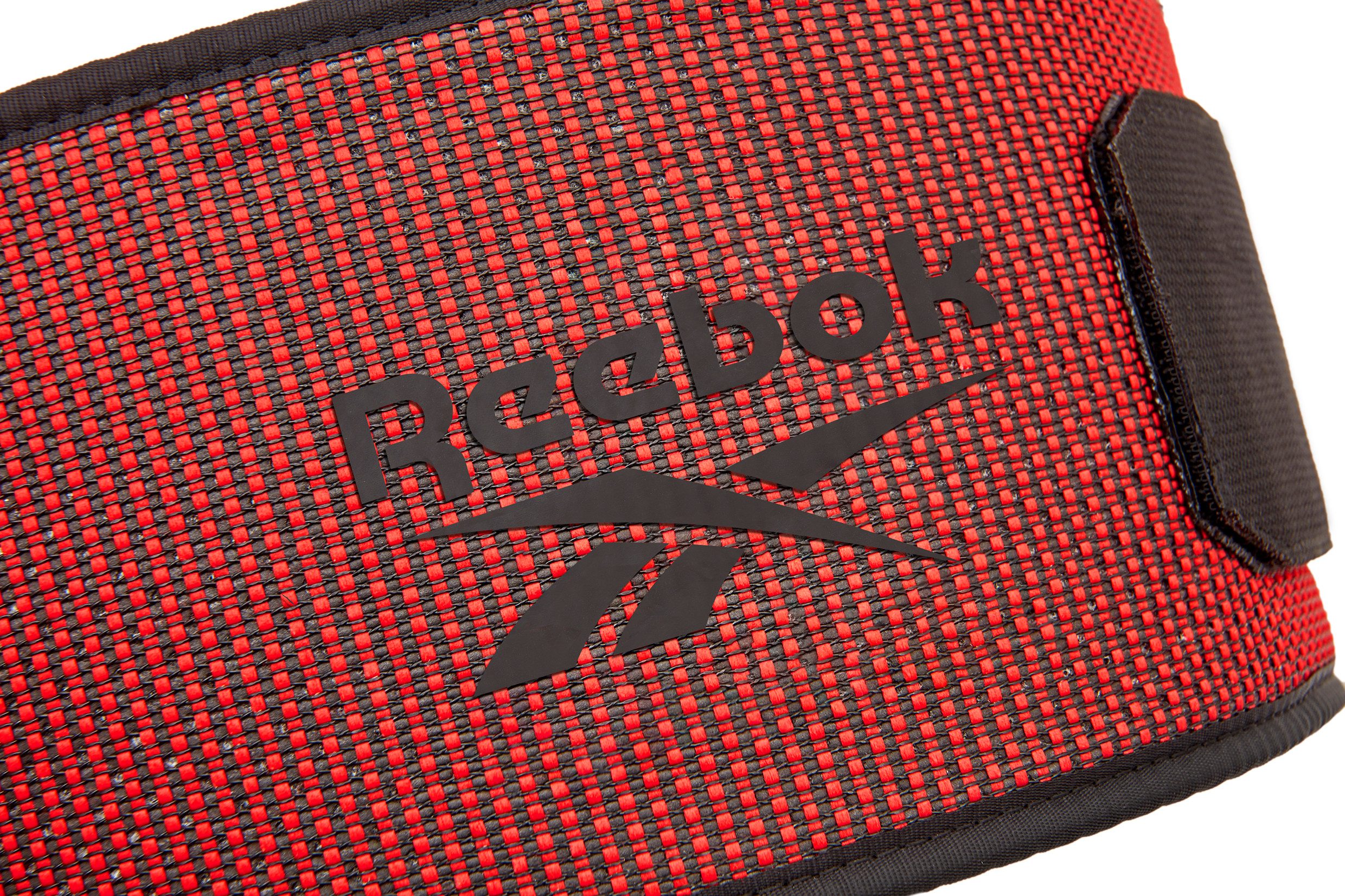 Reebok Rücken Stützgürtel Reebok Flexweave Powerlifting-Gürtel Rot
