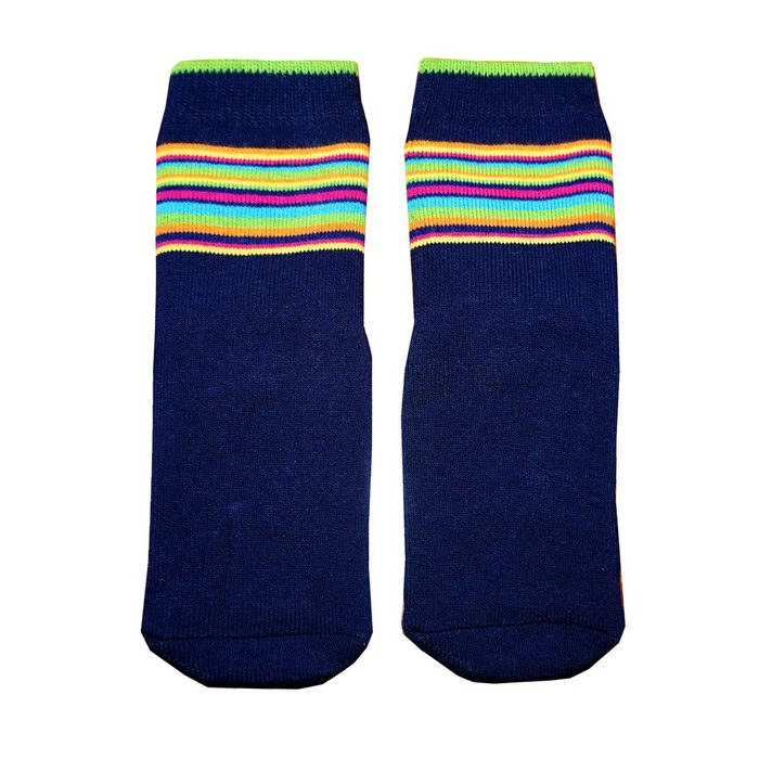 WERI SPEZIALS Strumpfhersteller GmbH ABS-Socken Kinder ABS-Socken >>Regenbogen<< aus Baumwolle mit Frottee