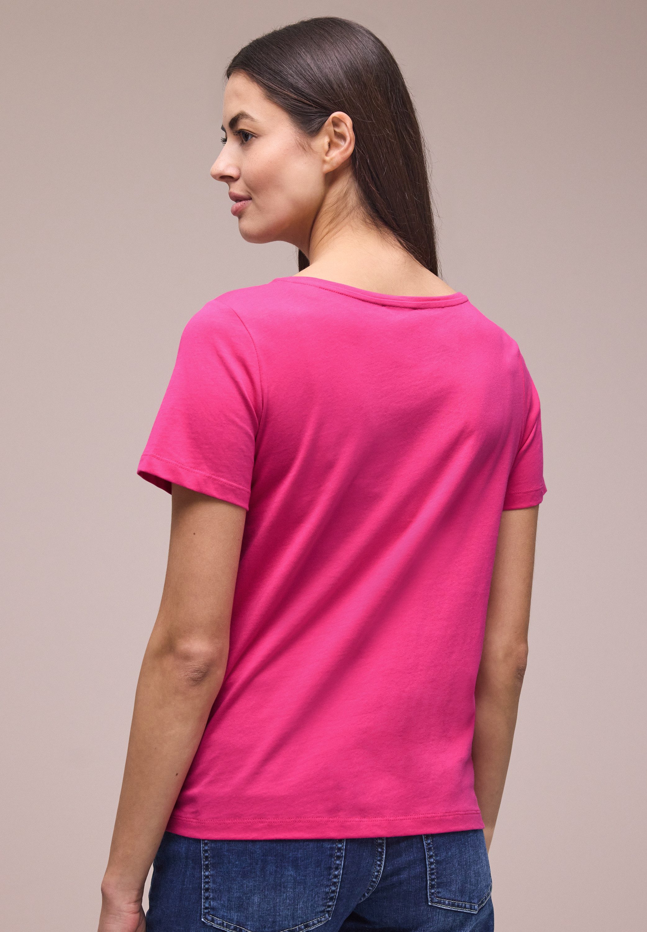STREET ONE Kurzarmshirt Sommershirt mit Print