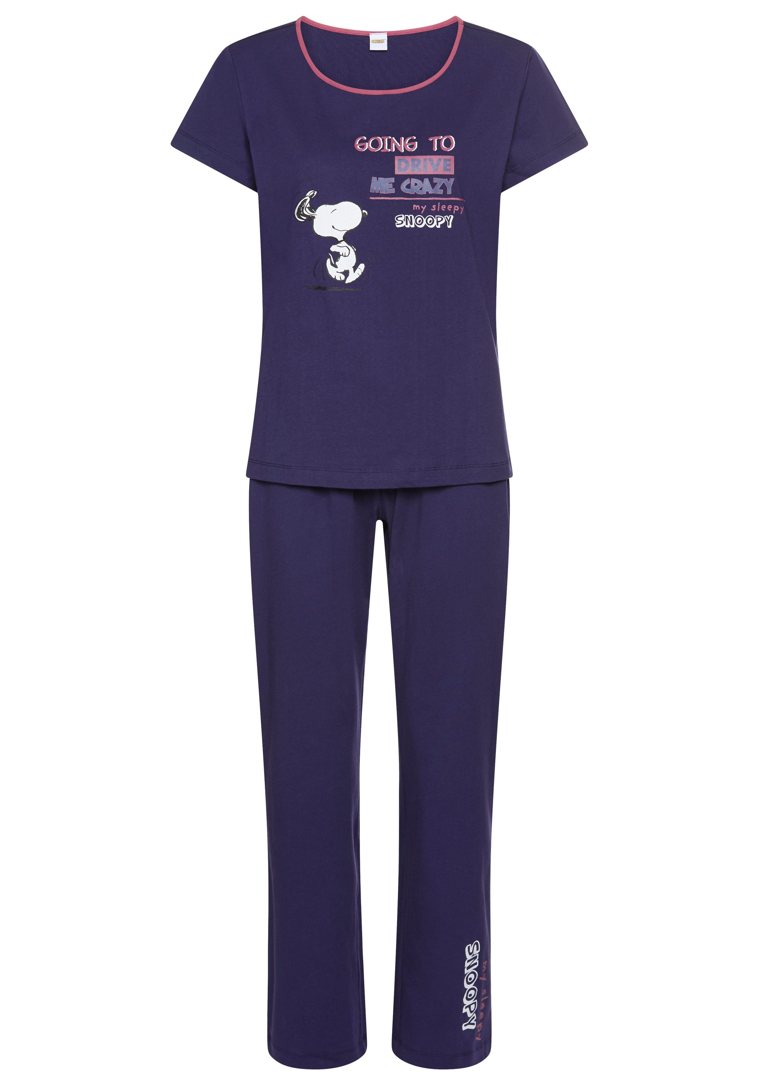 PEANUTS Pyjama (Set, 2 tlg) mit Snoopy-Druck günstig online kaufen