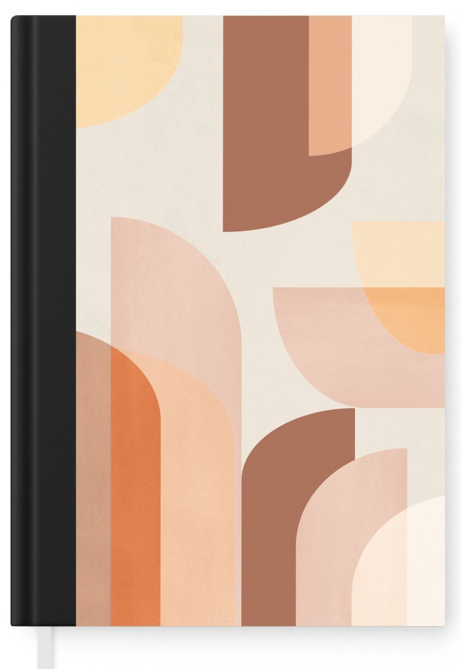 Seiten, Kunst 98 A5, - Notizbuch - Muster Haushaltsbuch Farben - Tagebuch, Abstrakt, MuchoWow Notizheft, Merkzettel, Journal,