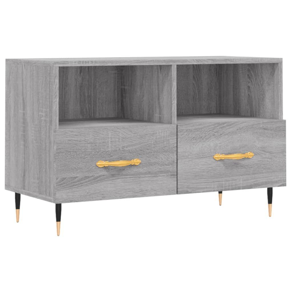 TV-Schrank Sonoma furnicato cm Grau 80x36x50 Holzwerkstoff