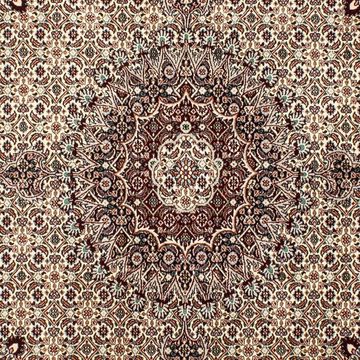 Orientteppich Perser - Classic quadratisch - 209 x 201 cm - beige, morgenland, quadratisch, Höhe: 10 mm, Wohnzimmer, Handgeknüpft, Einzelstück mit Zertifikat