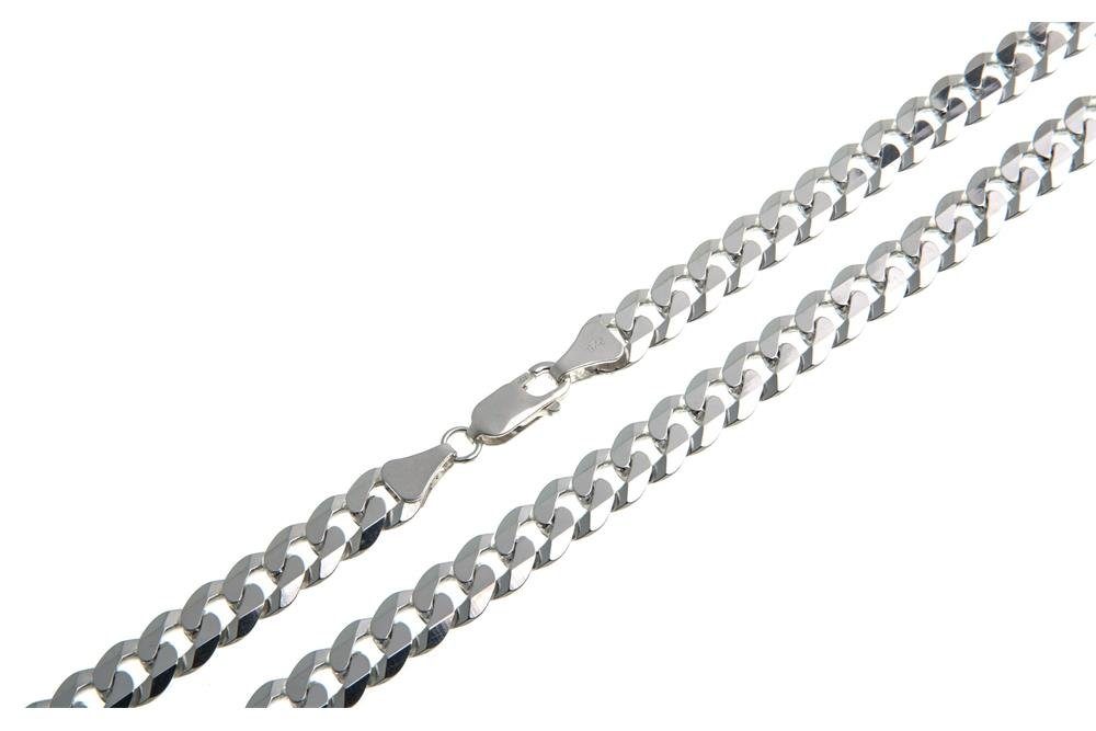 Silberkette Panzerkette 7,5mm - 925 Silber, Länge wählbar von 40-100cm