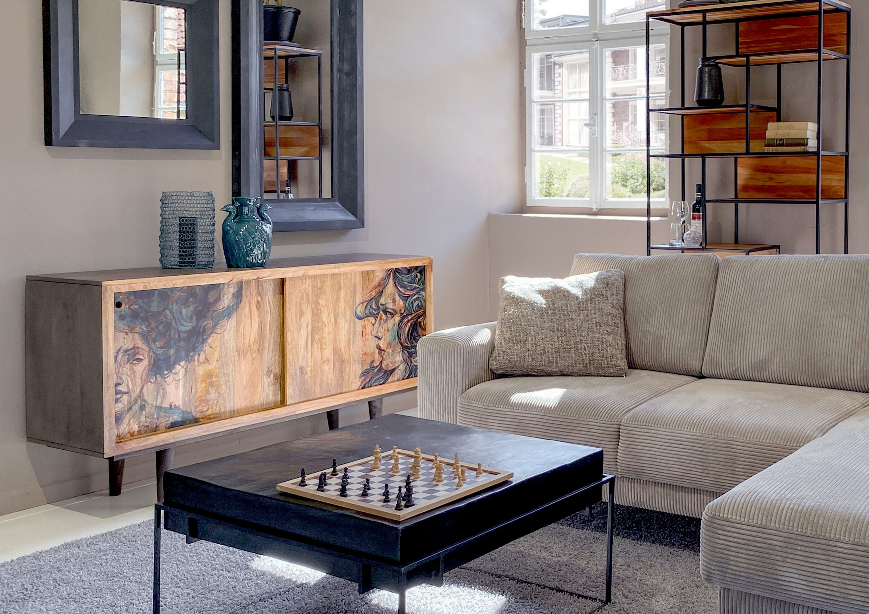 Gutmann Factory Sideboard "Venice" Kommode mit extravagantem Druck, Breite günstig online kaufen