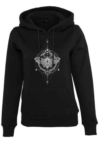 MisterTee Rundhalspullover MisterTee Damen Ladies Moth Hoody (1-tlg)