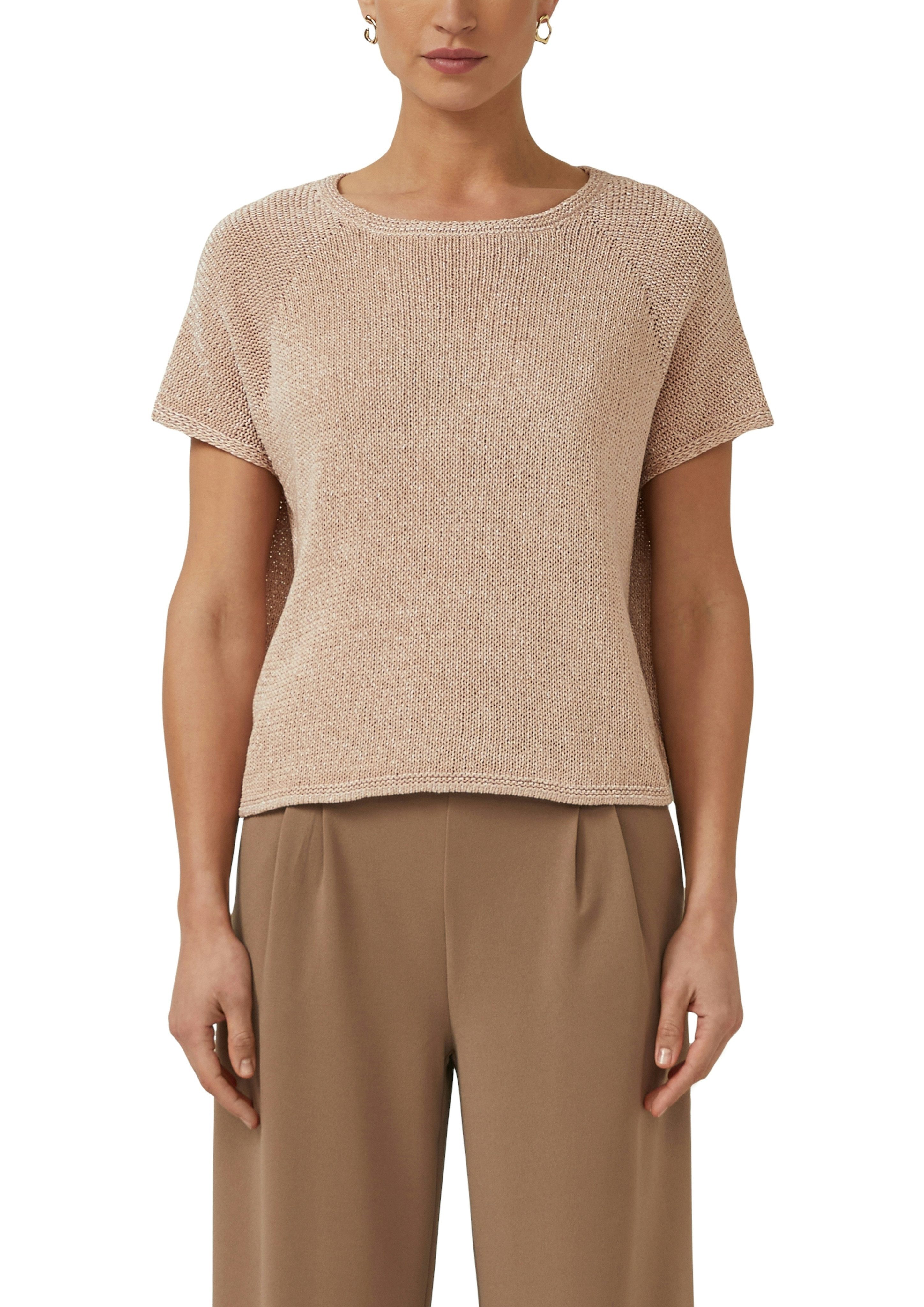 s.Oliver BLACK LABEL Strickpullover Halbarm mit Rundhals