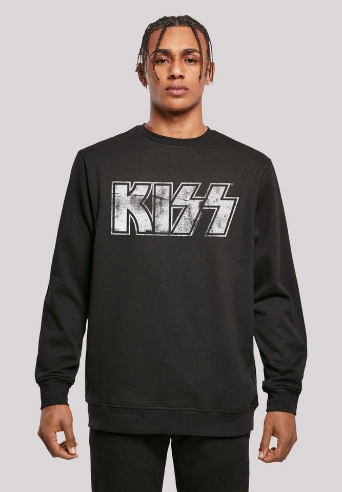 F4NT4STIC Sweatshirt Kiss Rock Band Vintage Logo Premium Qualität, Musik,  By Rock Off