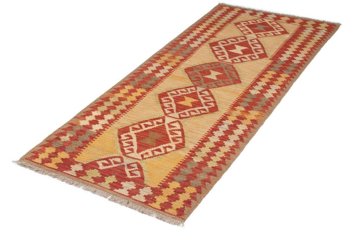 Orientteppich Kelim Afghan 79x197 Handgewebter Orientteppich Läufer, Nain Trading, rechteckig, Höhe: 3 mm
