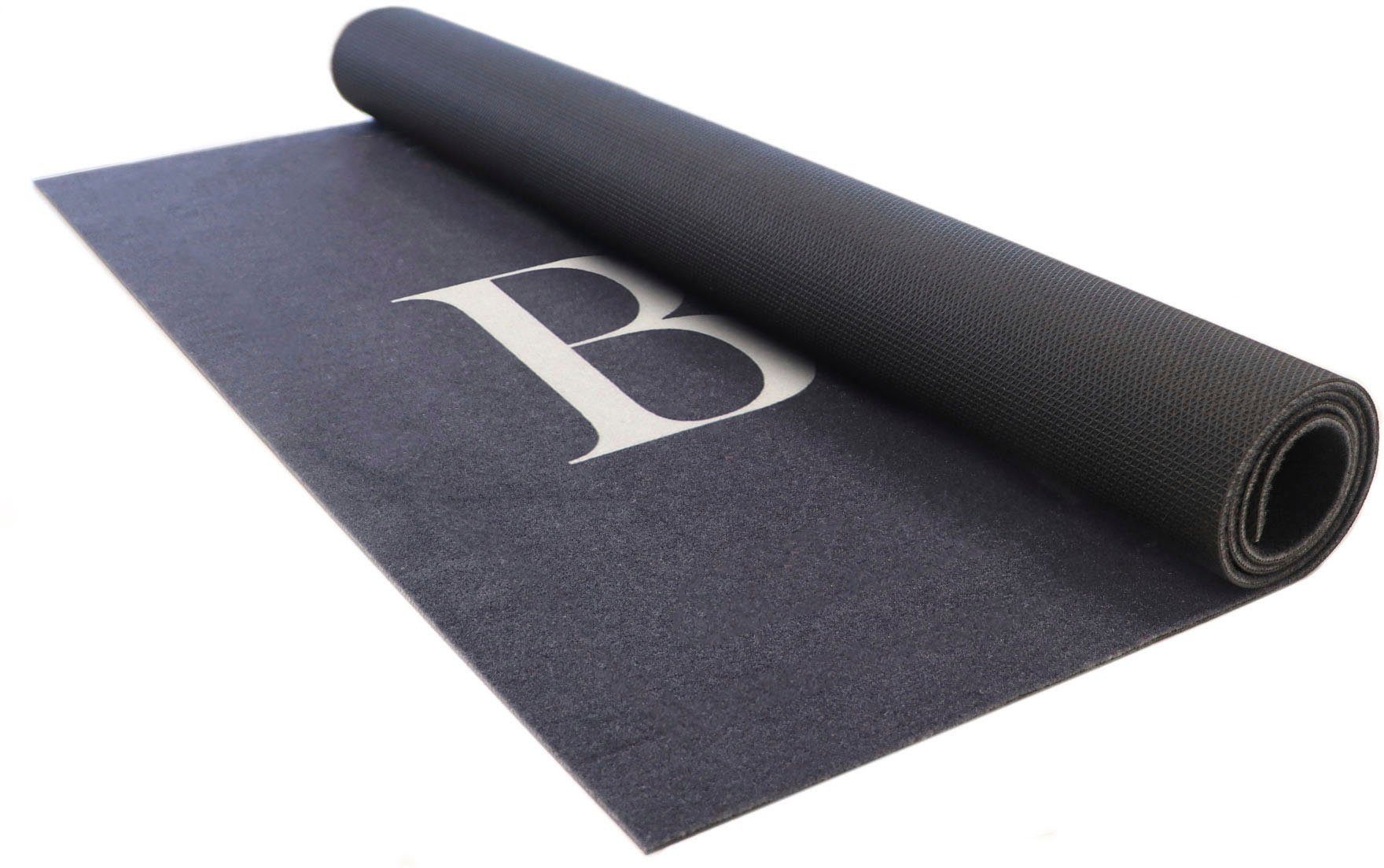 BBQ rechteckig, Schmutzfangmatte, 5 Primaflor-Ideen Höhe: Grillunterlage ideal in schwarz, waschbar Textil, Fußmatte Bodenschutz, mm, als