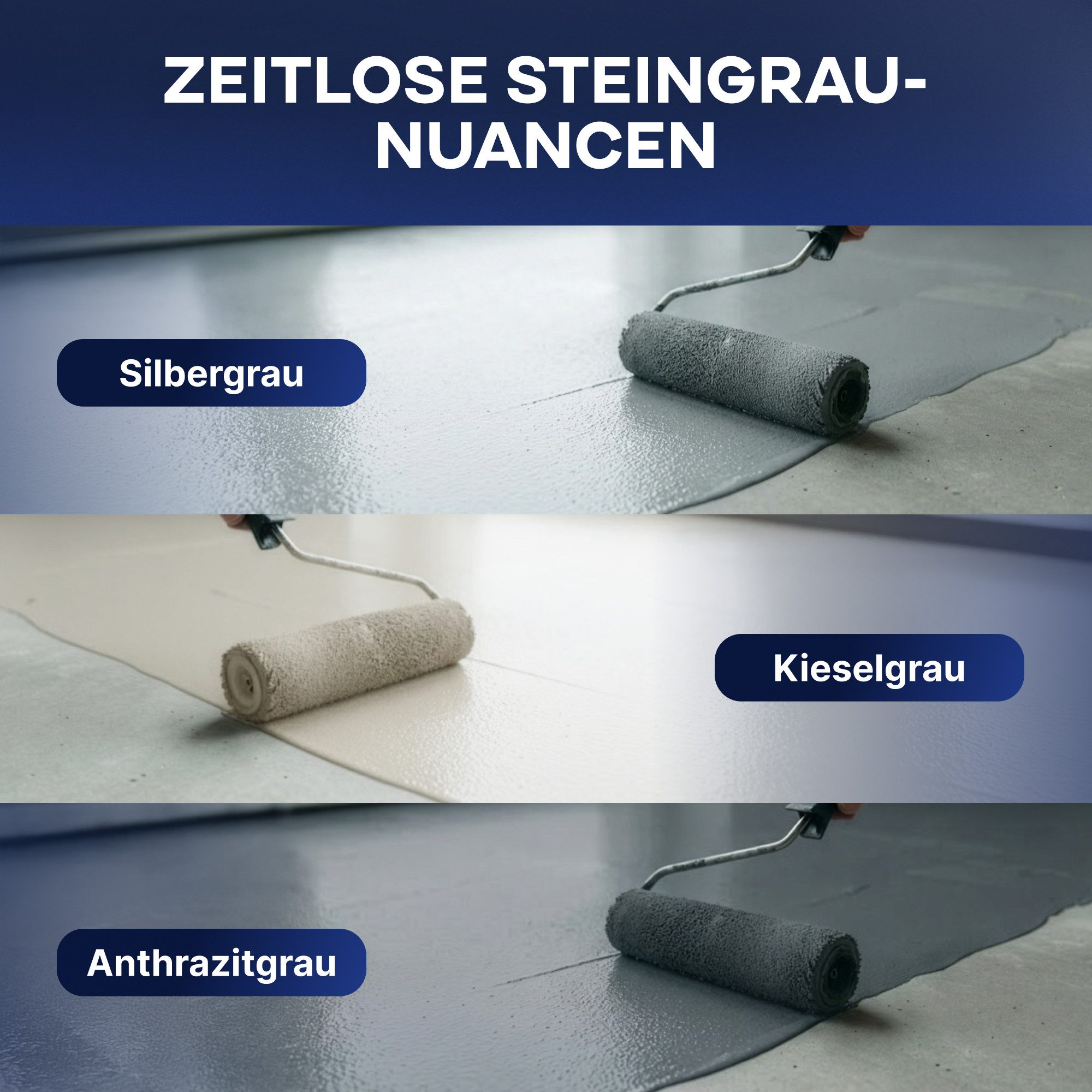 plid Acryl-Flüssigkunststoff Betonfarbe Bodenbeschichtung Bodenfarbe Sockelfarbe Flüssigkunstoff, Schnelltrocknend – Bild 5 von 5