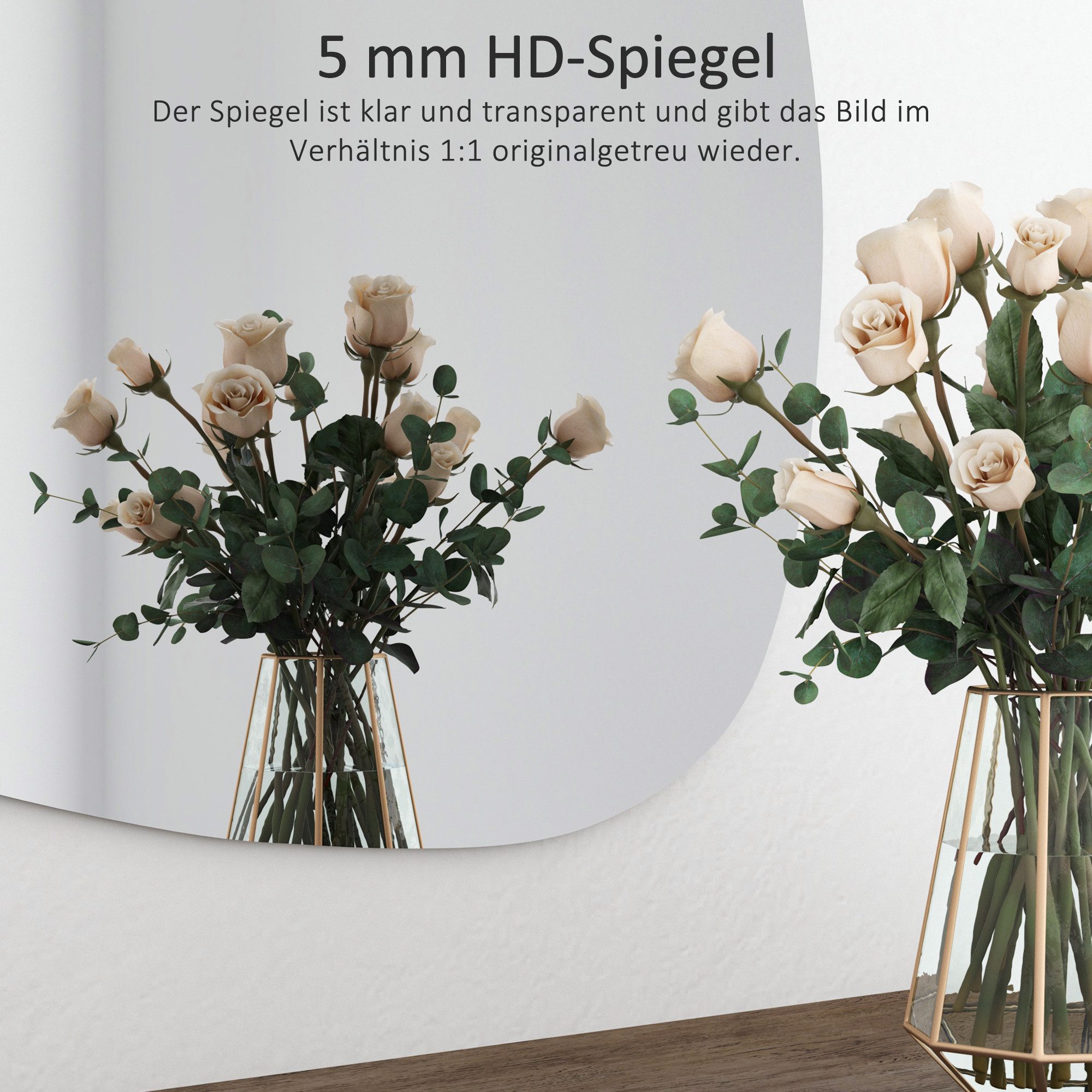 Hopibath Spiegel für Schminktisch Wandspiegel Asymmetrisch günstig online kaufen