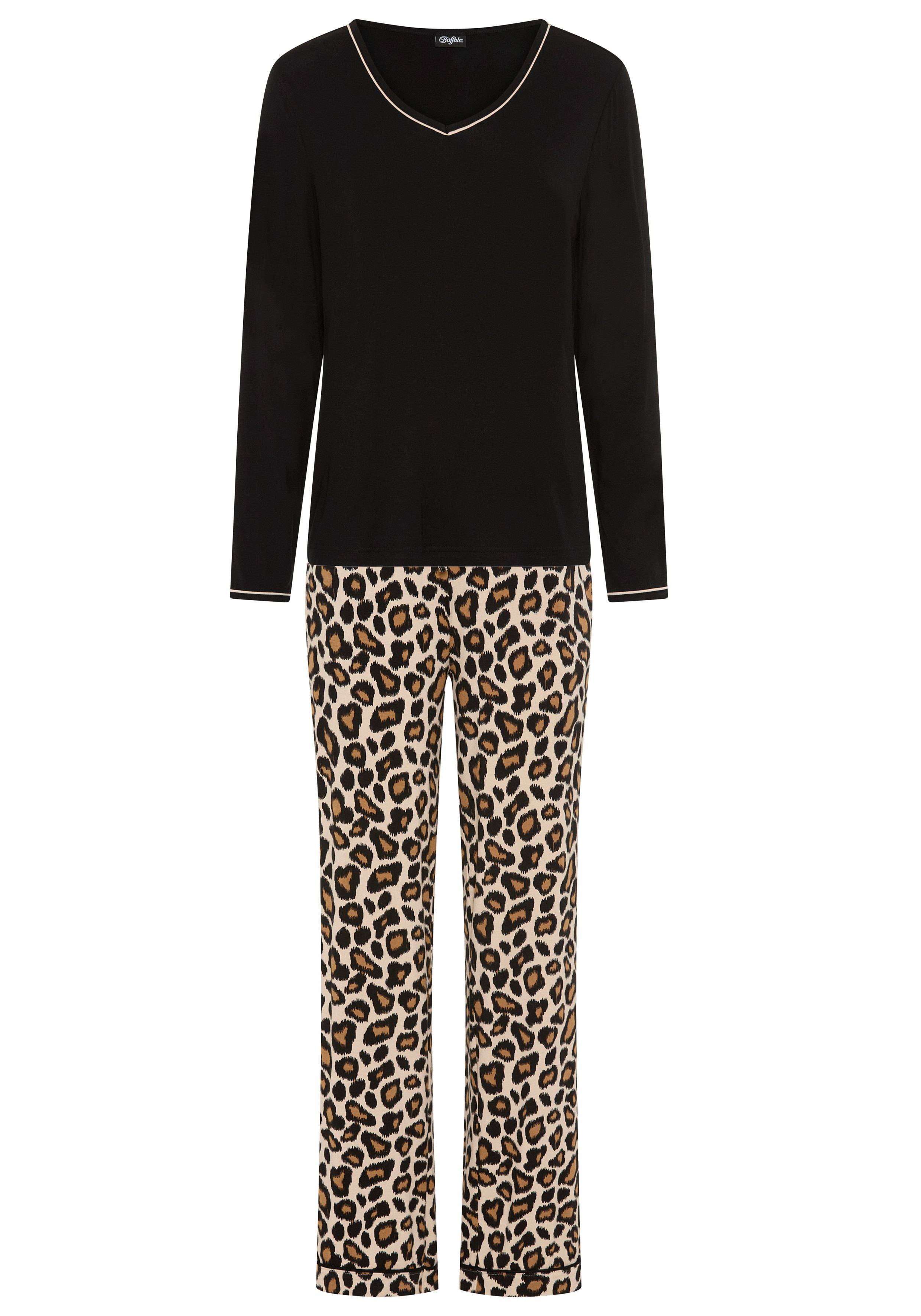 Buffalo Pyjama (Set, 2 tlg) mit tollem Animalprint. Reduzierter Preis € 39,99. Unverbindliche Preisempfehlung € 49,99