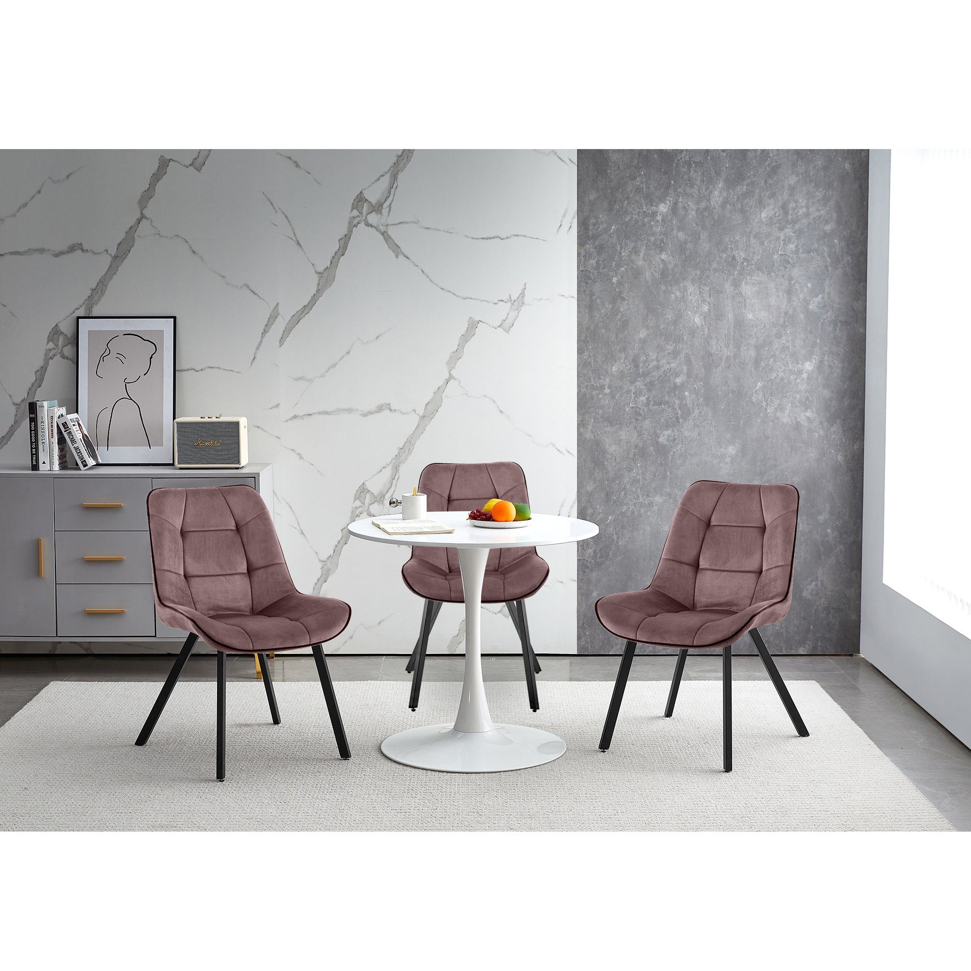 TRISENS Polsterstuhl Iris (Set, 3 St), günstig online kaufen