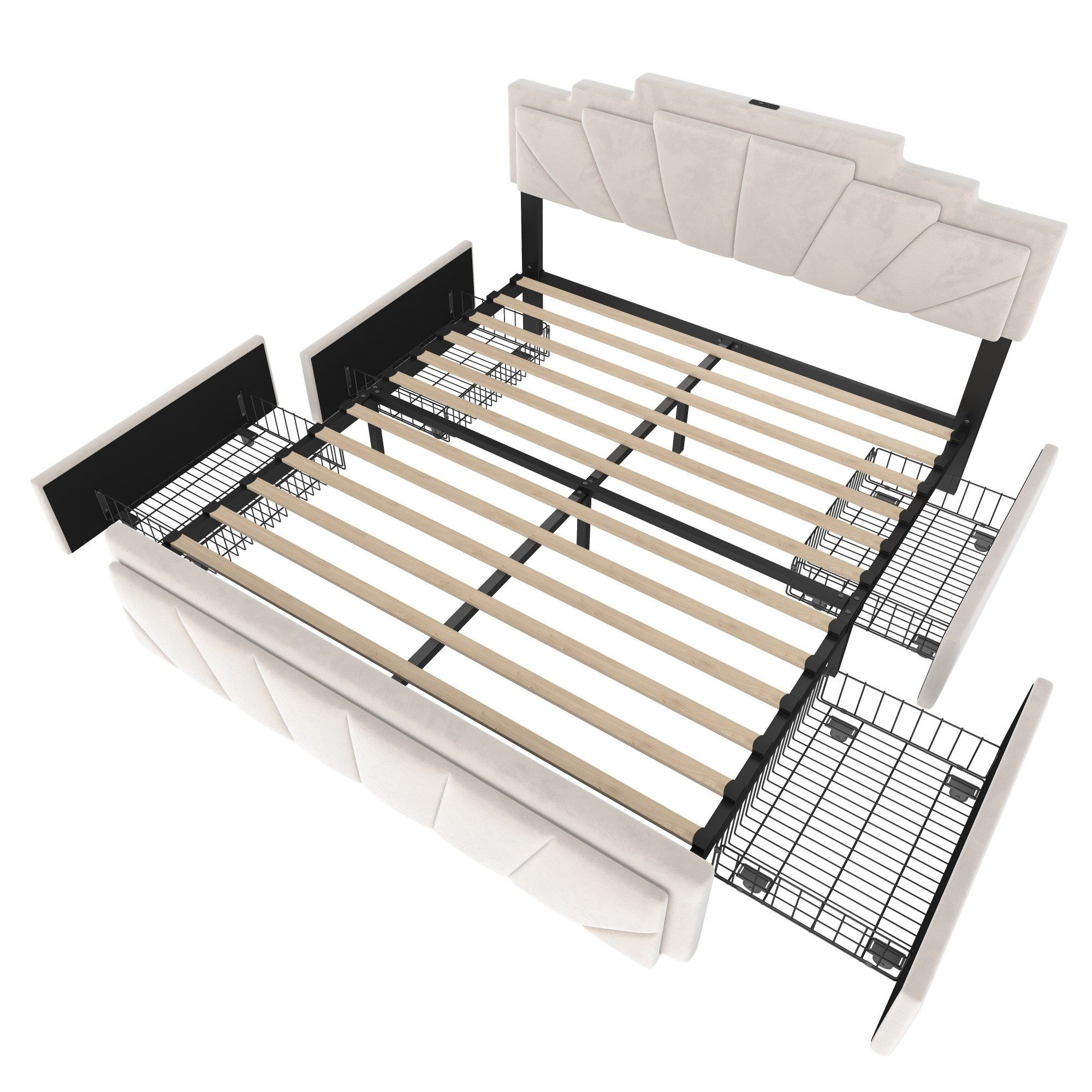 LVHOM Polsterbett 140/160x200cm modernes Doppelbett mit günstig online kaufen
