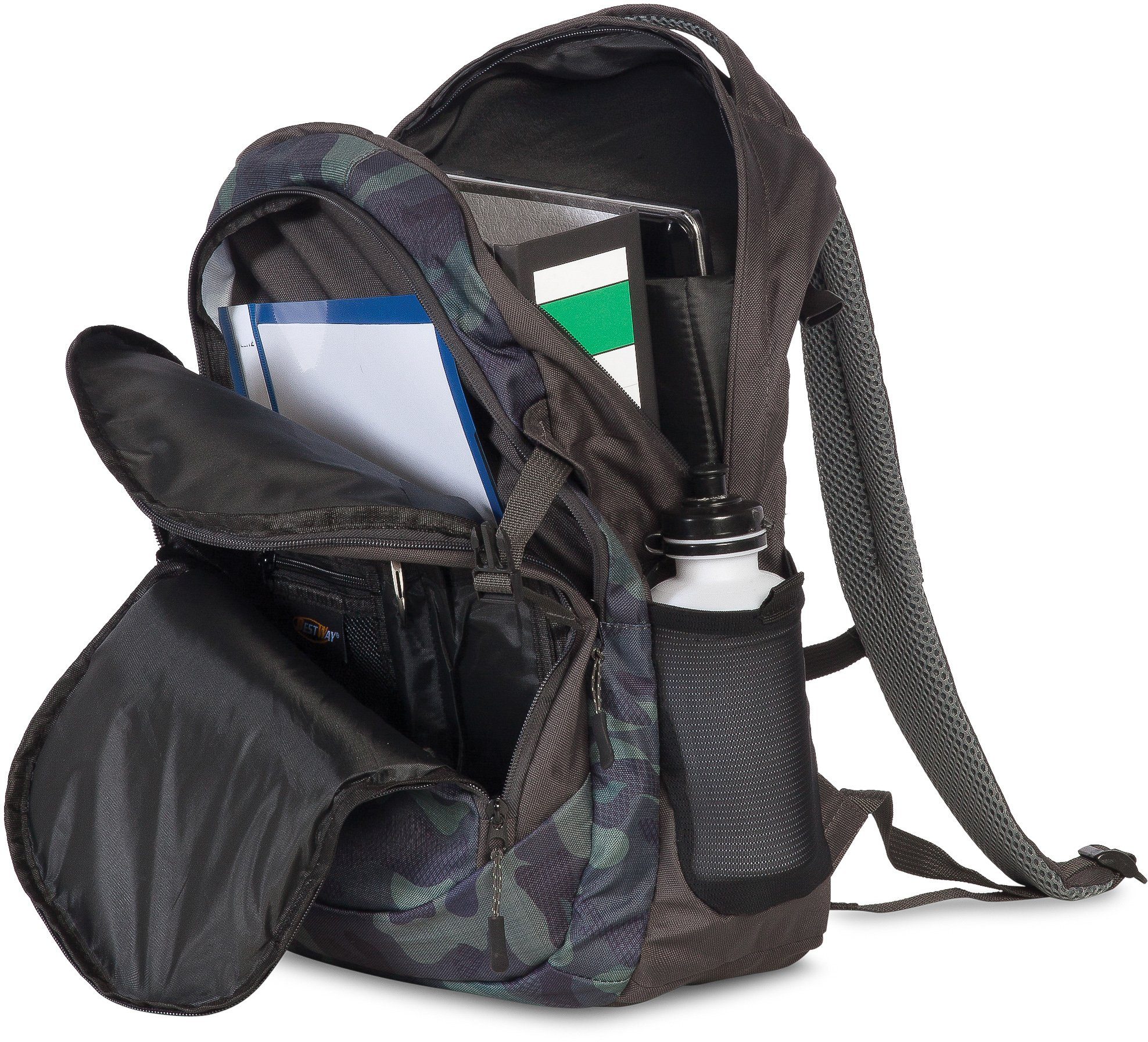 Air, gepolstertem mit BESTWAY Laptopfach Evolution oliv, Zoll 15 Schulrucksack