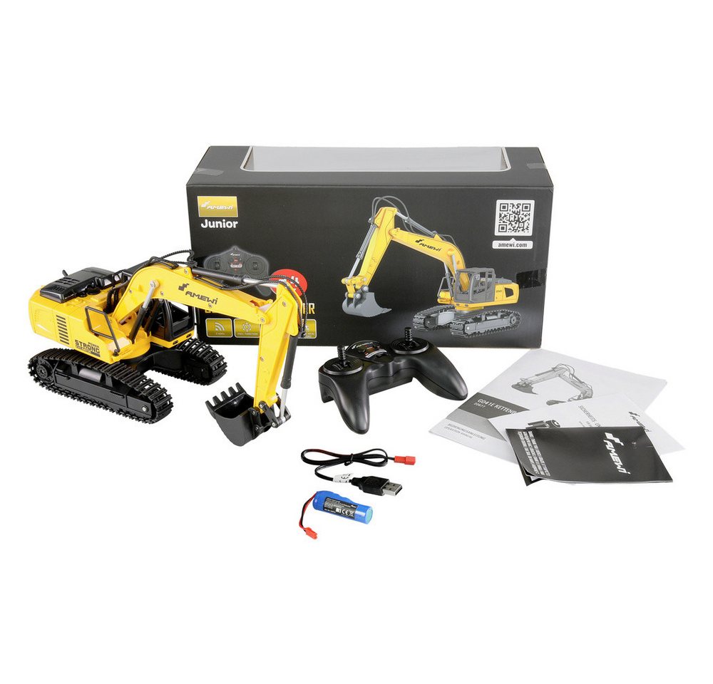 Thumbnail - Amewi RC-Traktor Amewi 1:24 RC Funktionsmodell Baufahrzeug