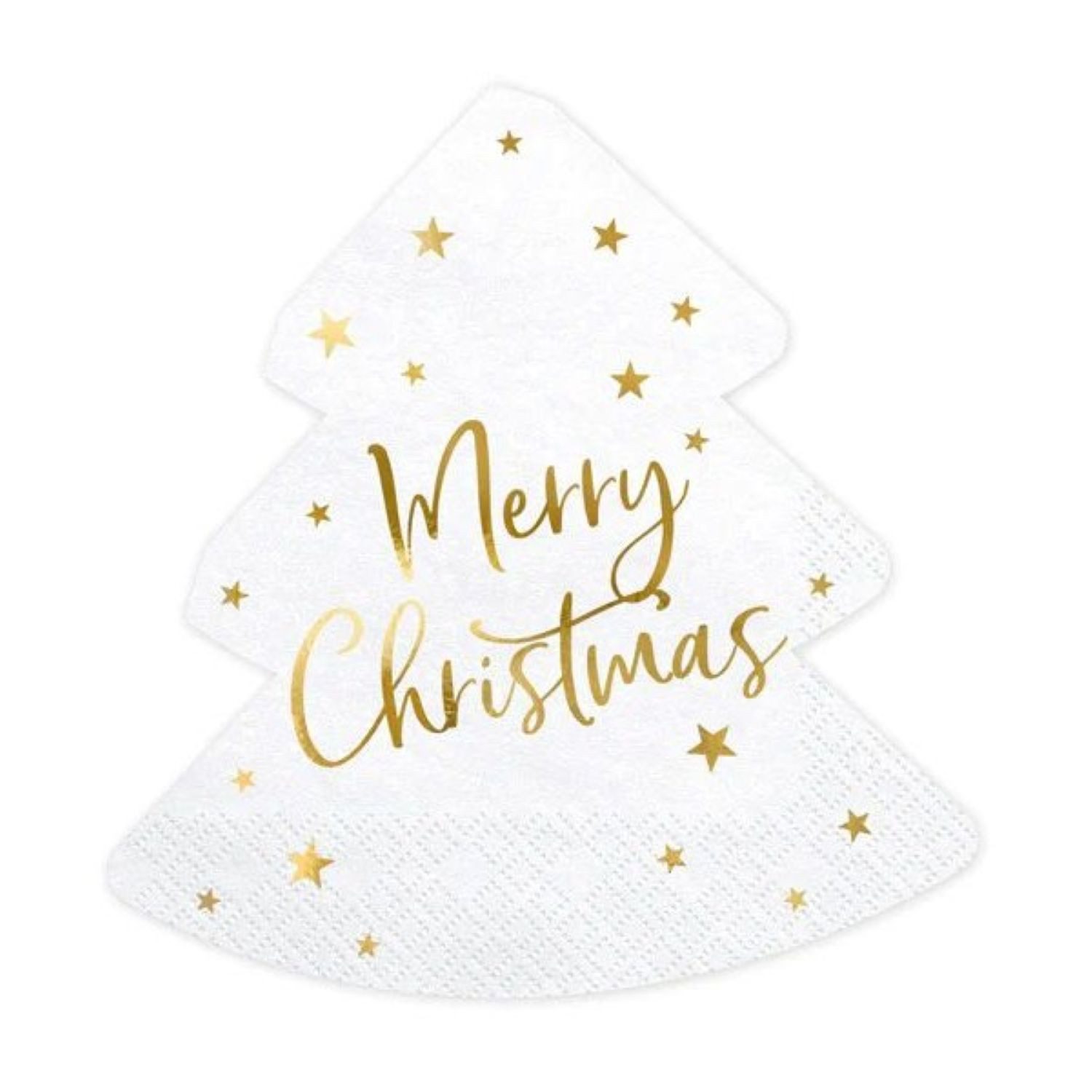 partydeco Papierserviette Servietten 'Merry Christmas' 20Stk./33x33cm