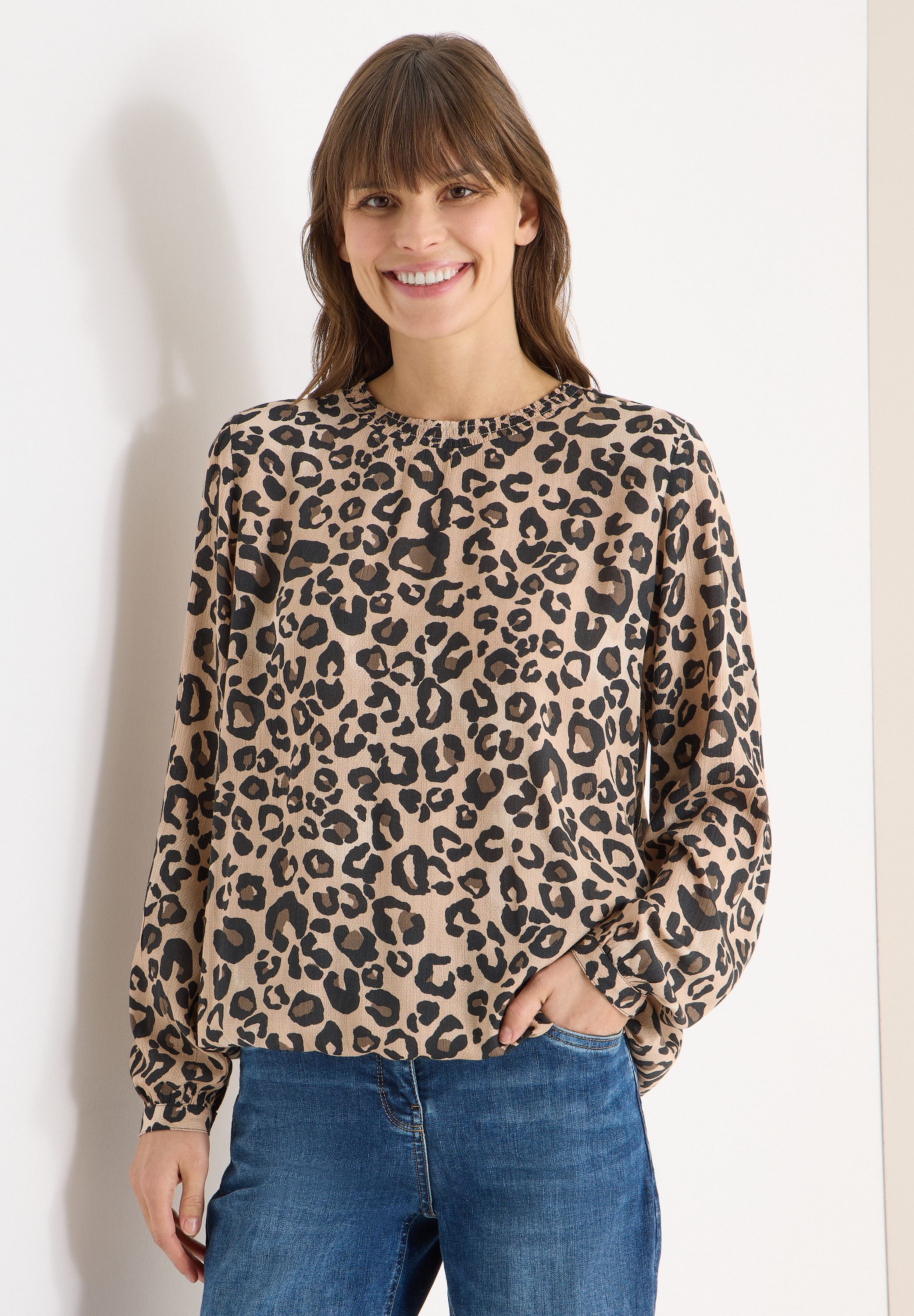 CECIL Langarmbluse mit Rundhalsausschnitt günstig online kaufen